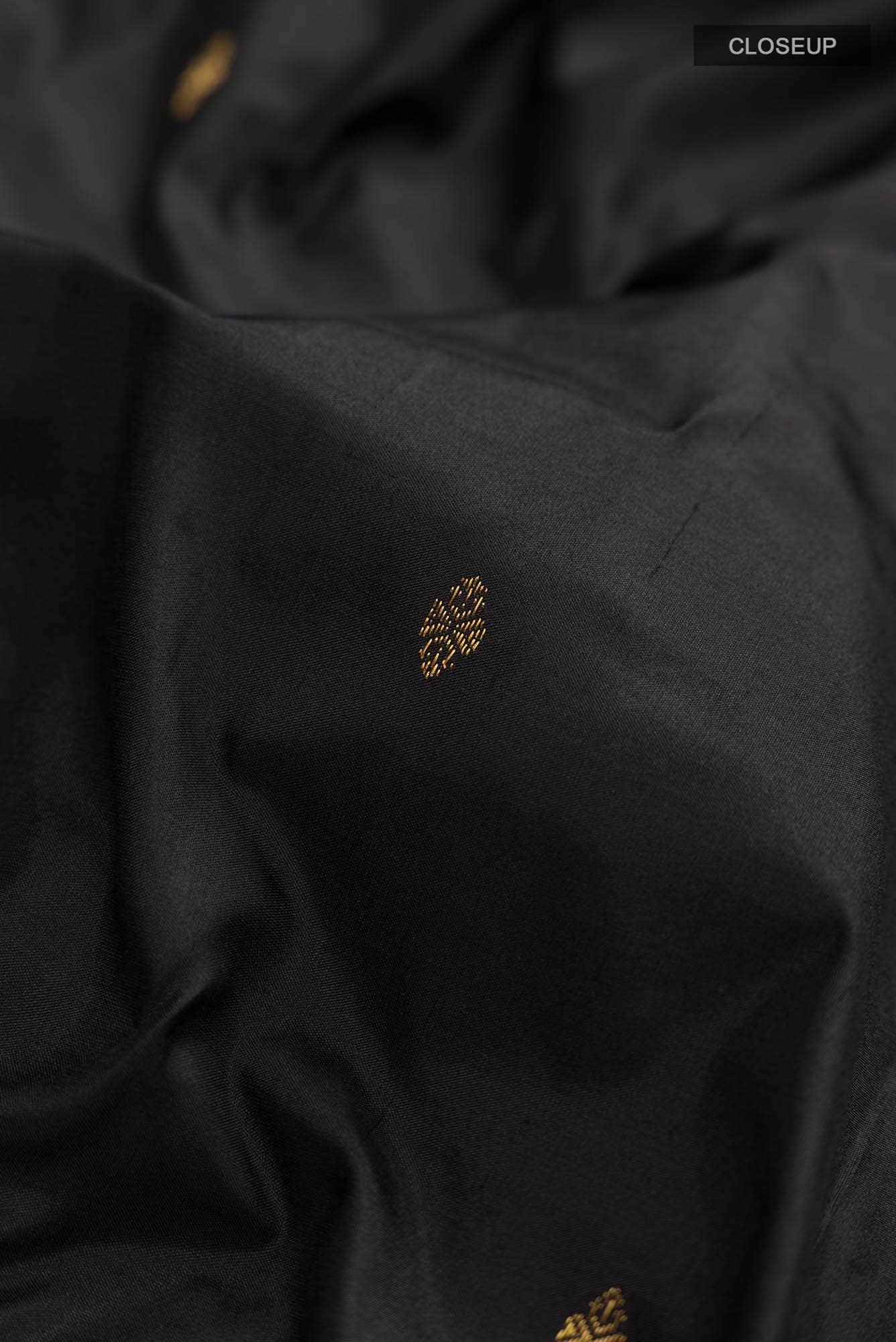 Black Bangalore Silk Saree