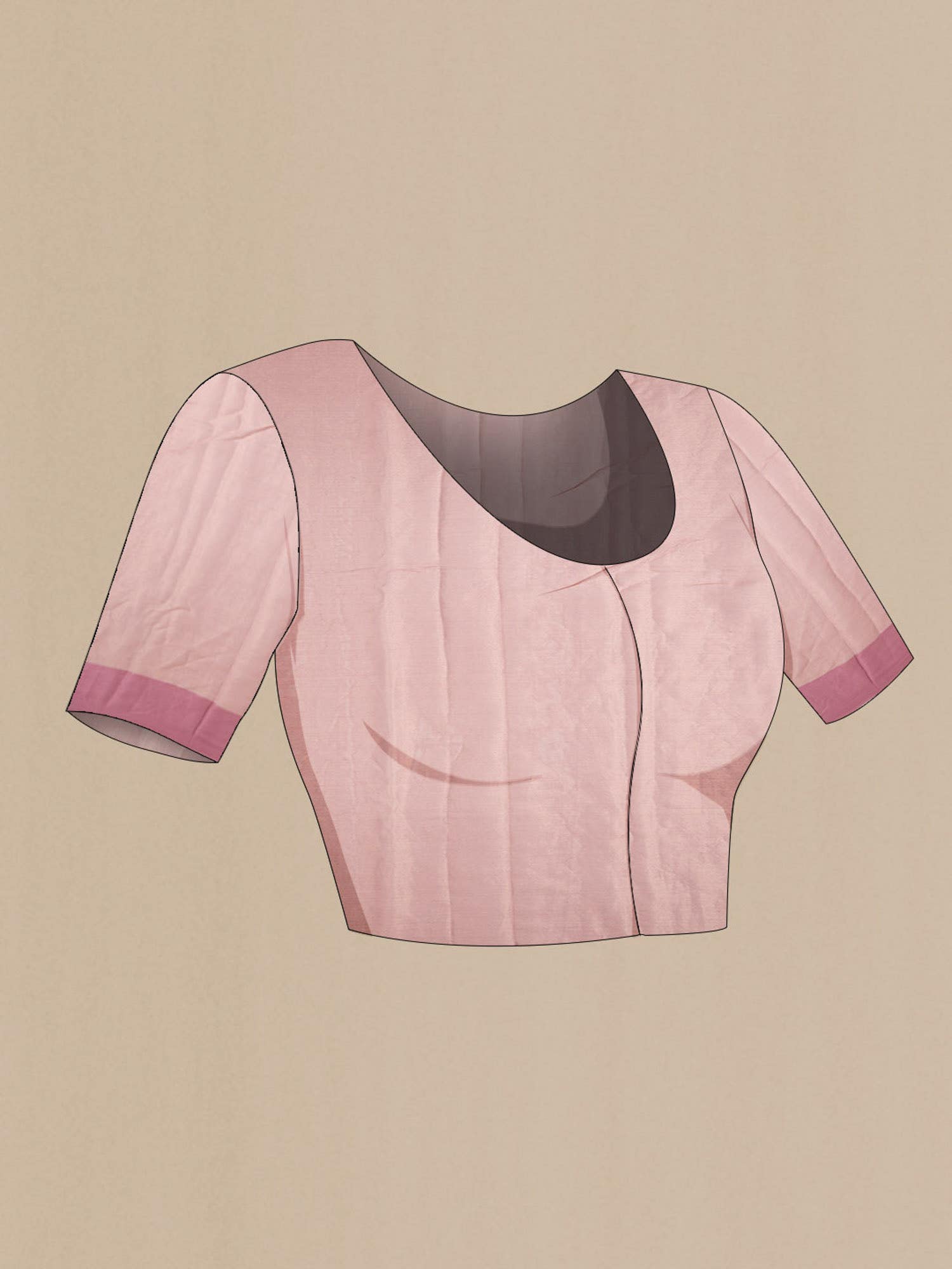 Pink Georgette Saree