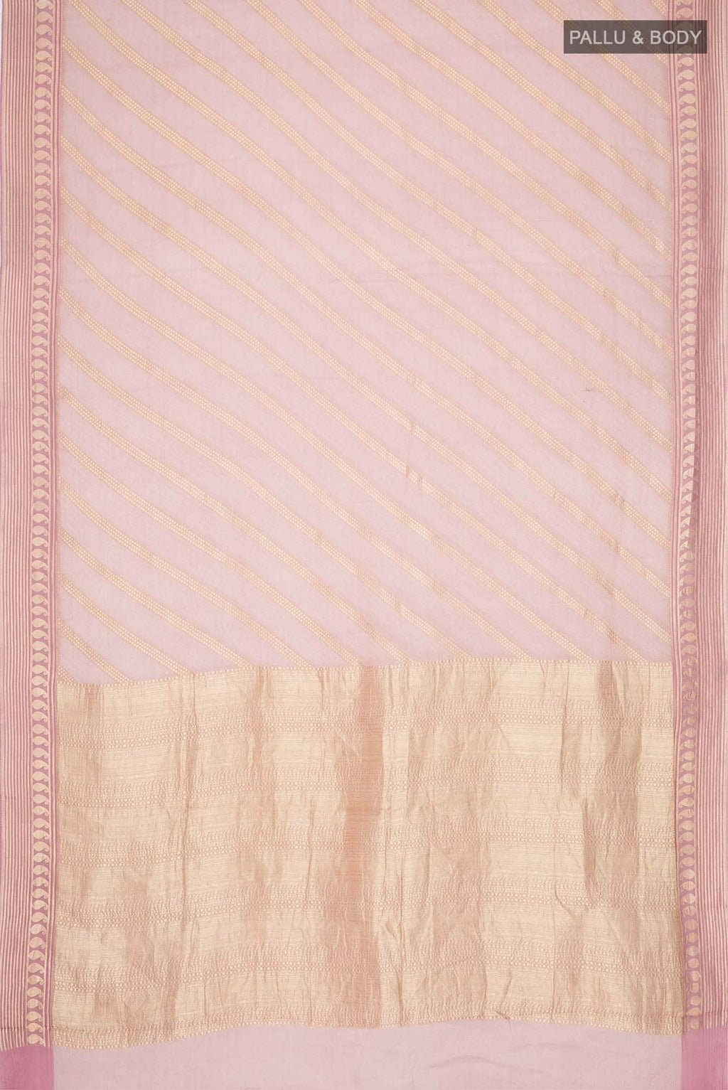 Pink Georgette Saree