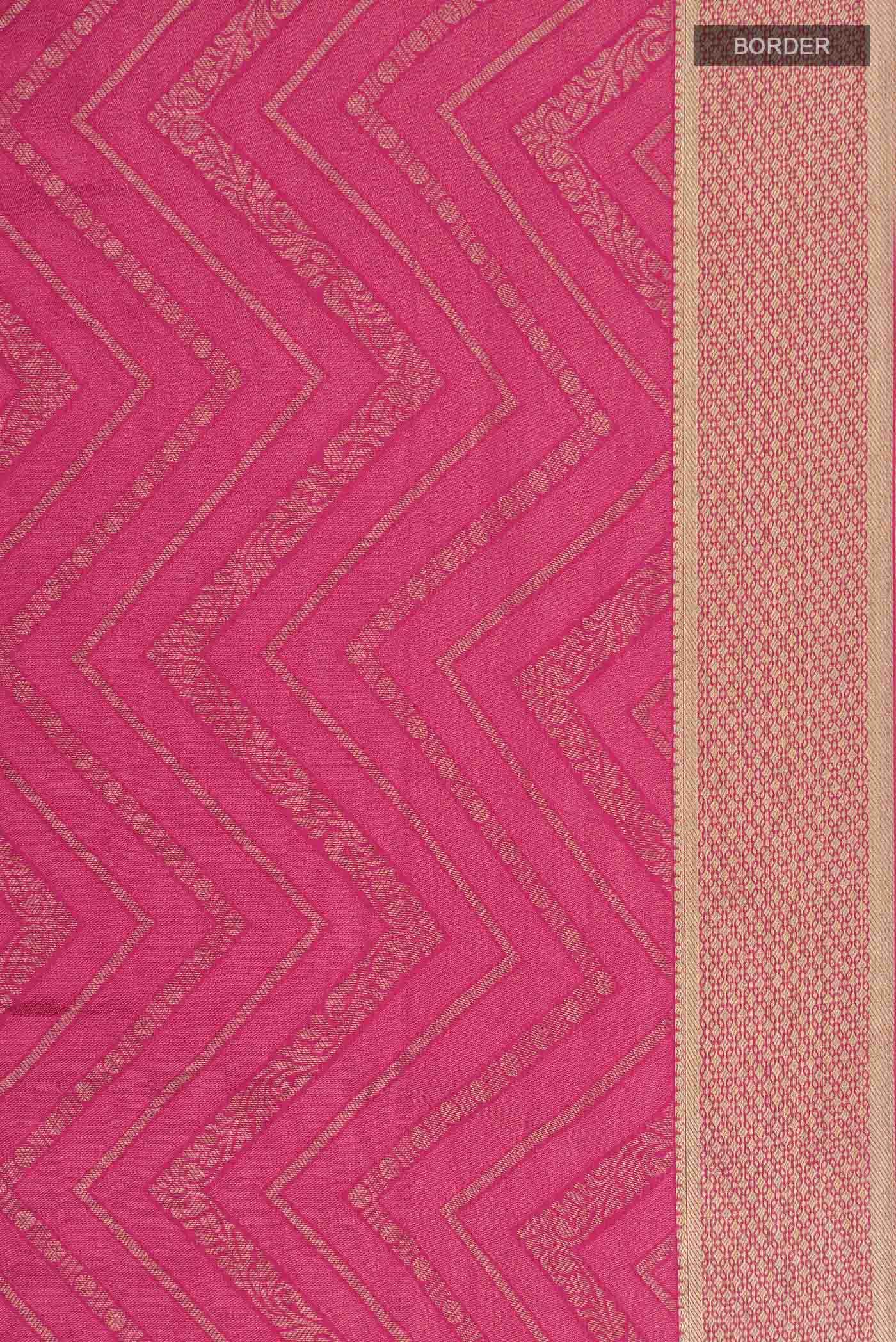 Pink Mysore Crepe Saree