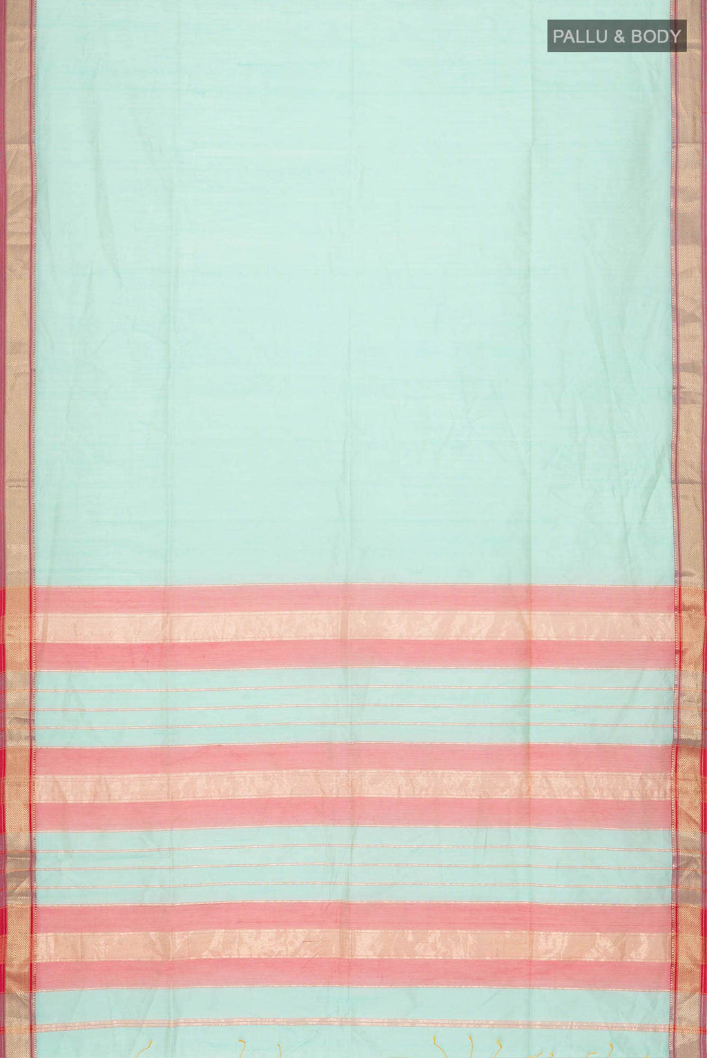 Mint Green Maheshwari Silk Cotton Saree