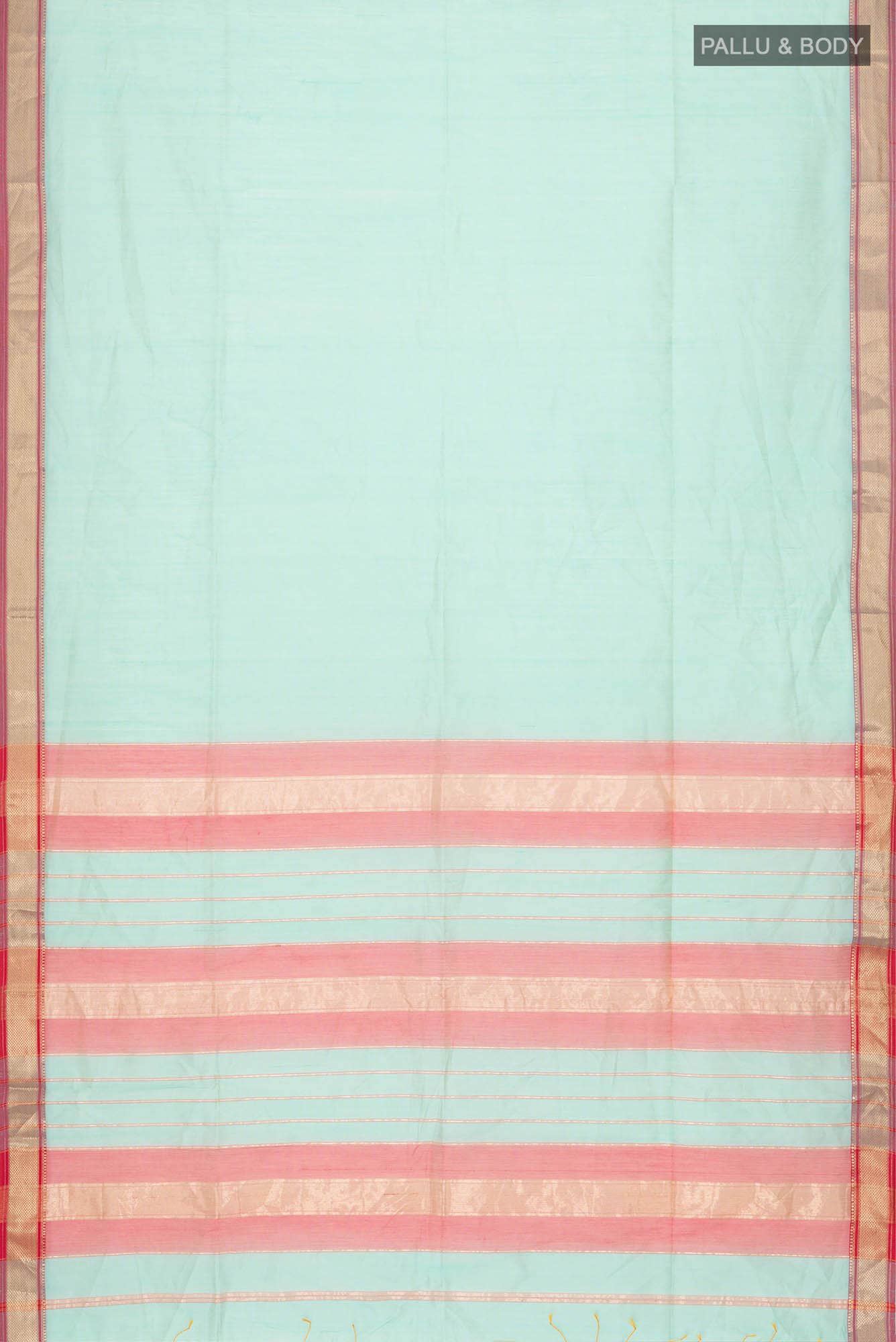 Mint Green Maheshwari Silk Cotton Saree