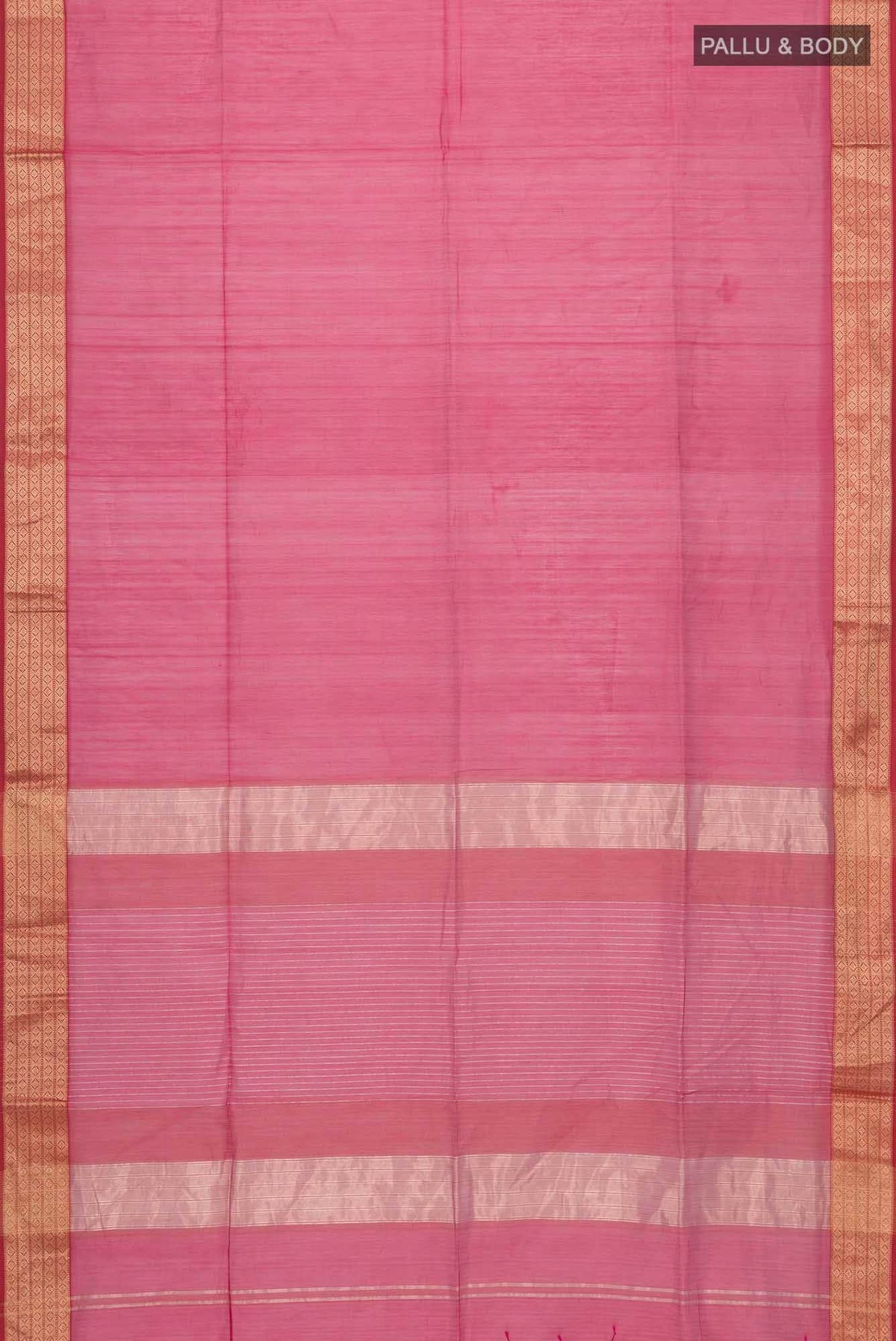Pink Maheshwari Silk Cotton Saree