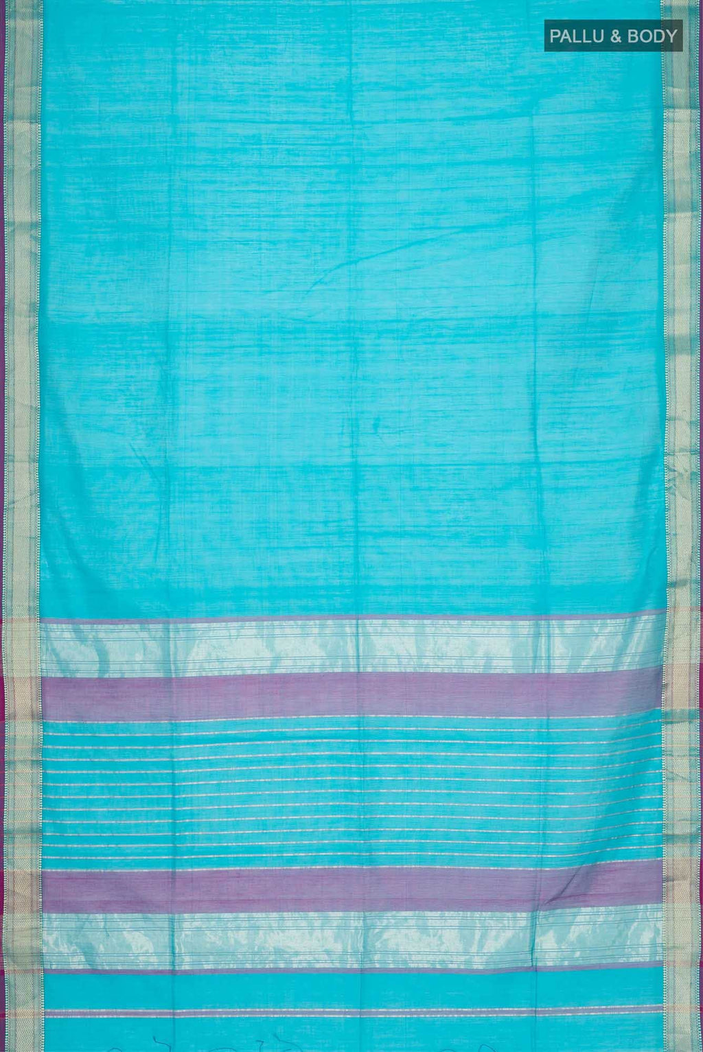 Blue Blended Maheshwari Silk Cotton Saree