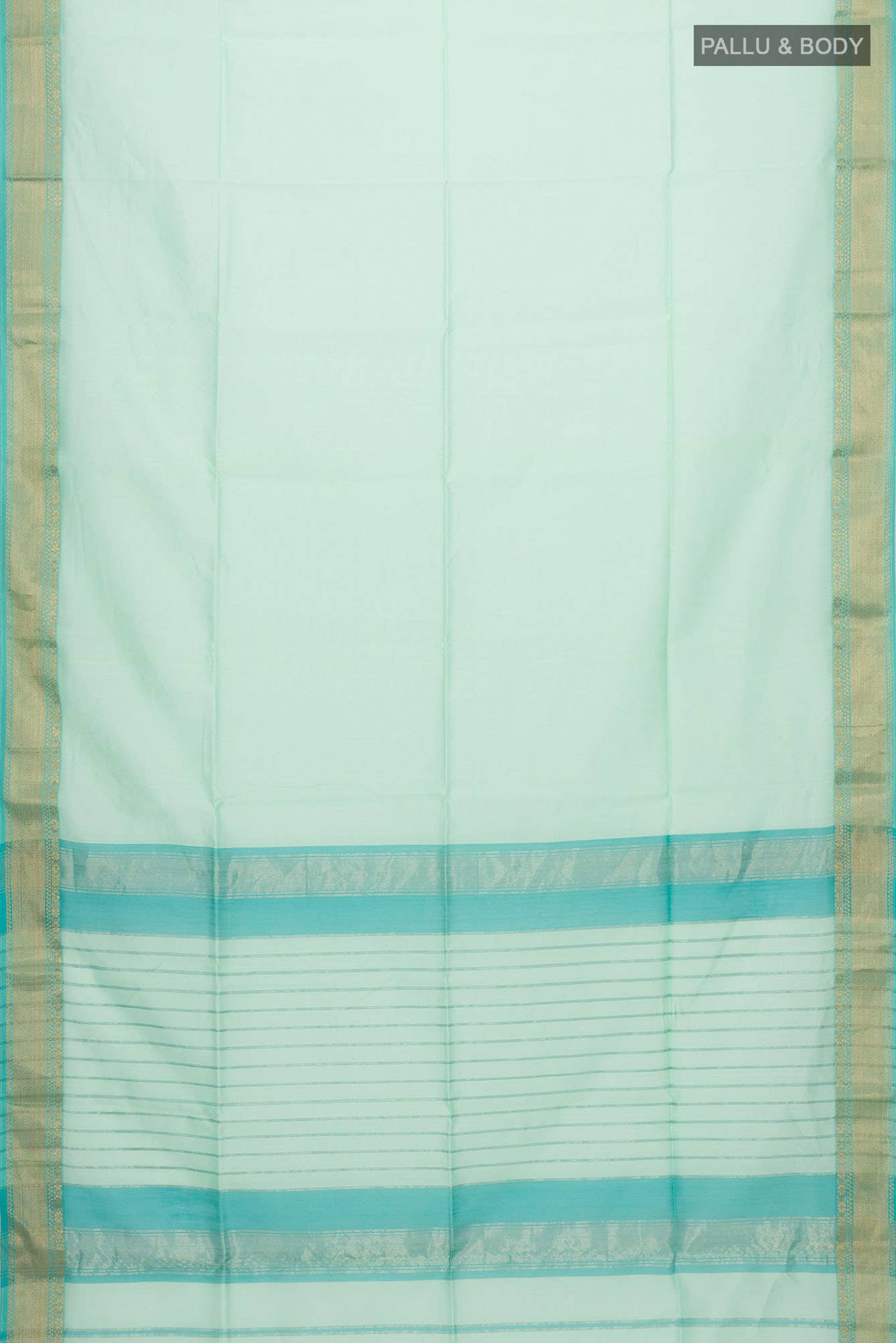 Mint Green Maheshwari Silk Cotton Saree