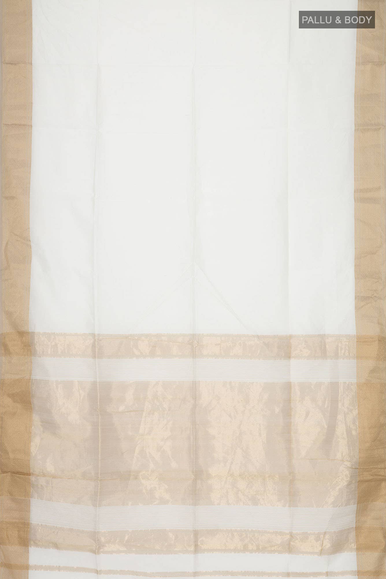 Beige Blended Maheshwari Silk Cotton Saree