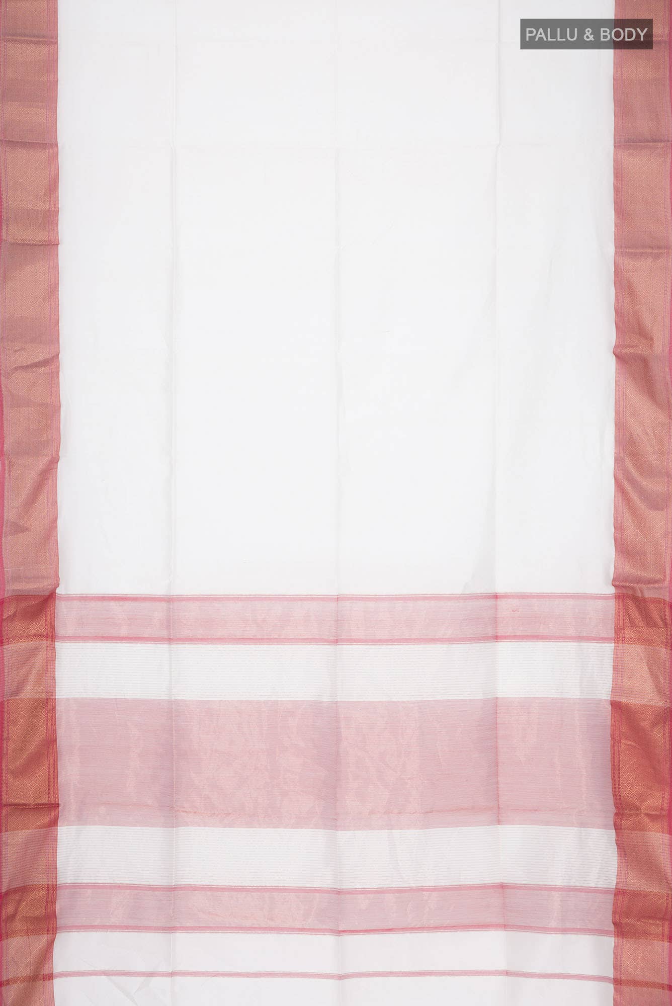 Off White Maheshwari Silk Cotton Saree