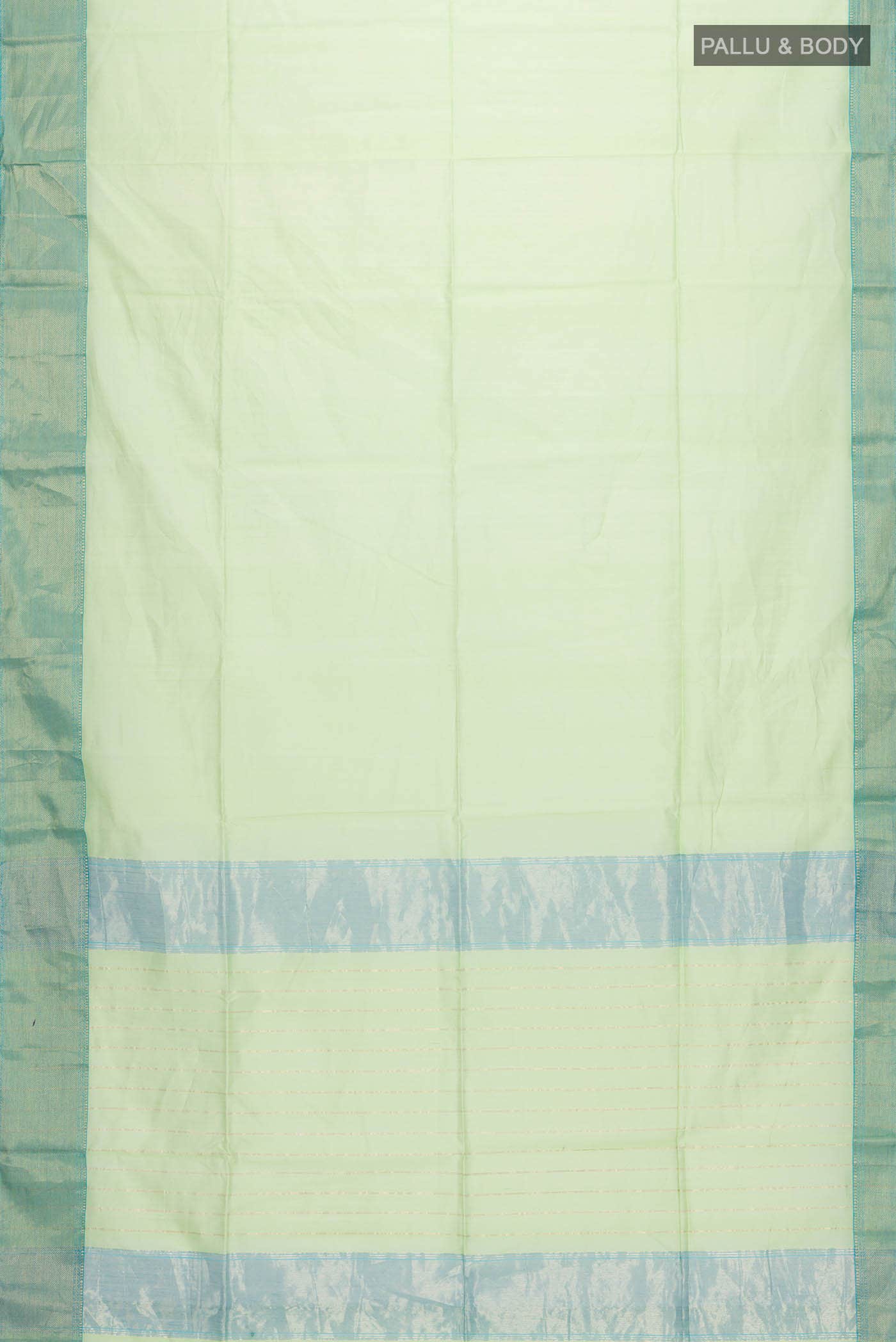 Green Maheshwari Silk Cotton Saree