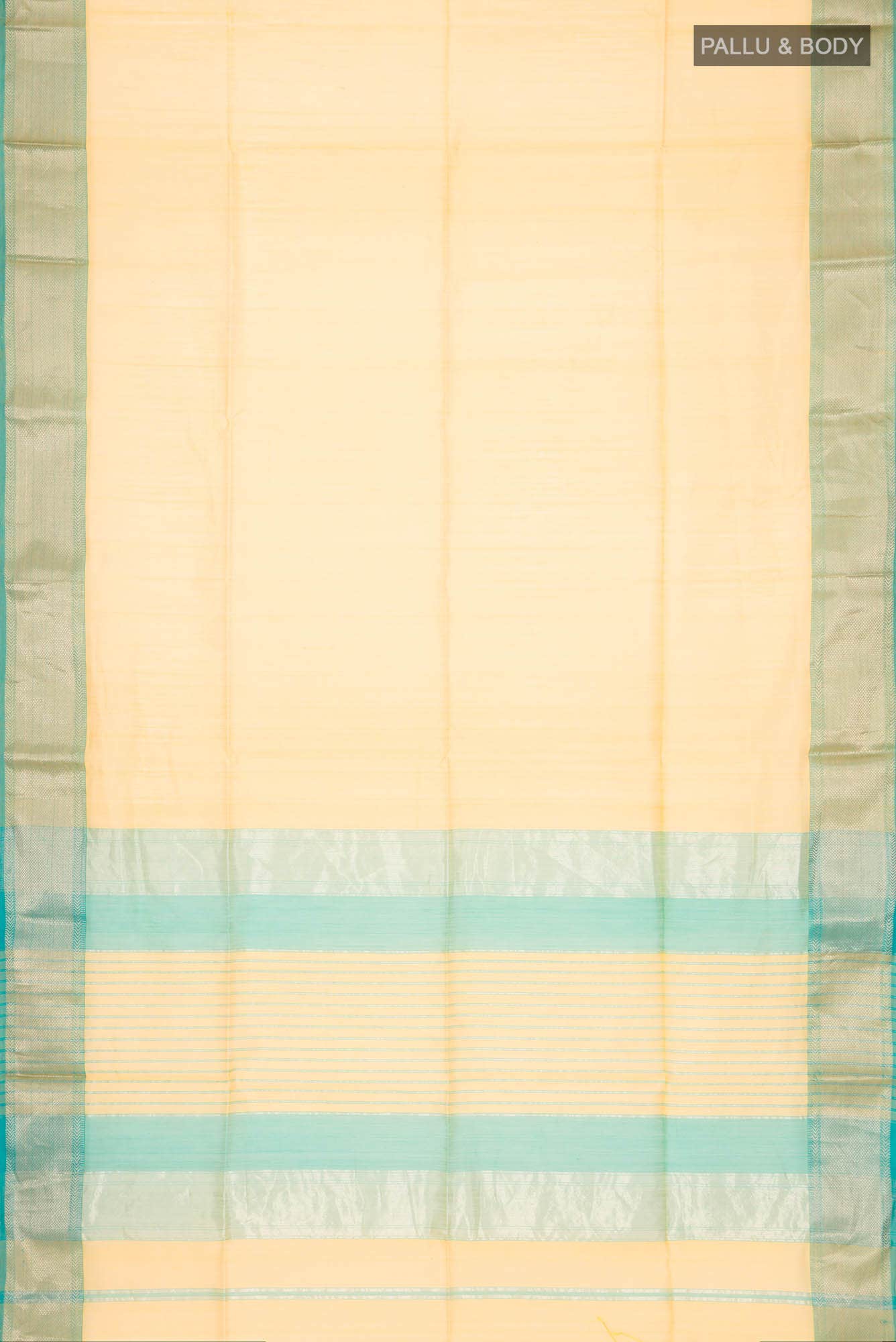 Yellow Maheshwari Silk Cotton Saree