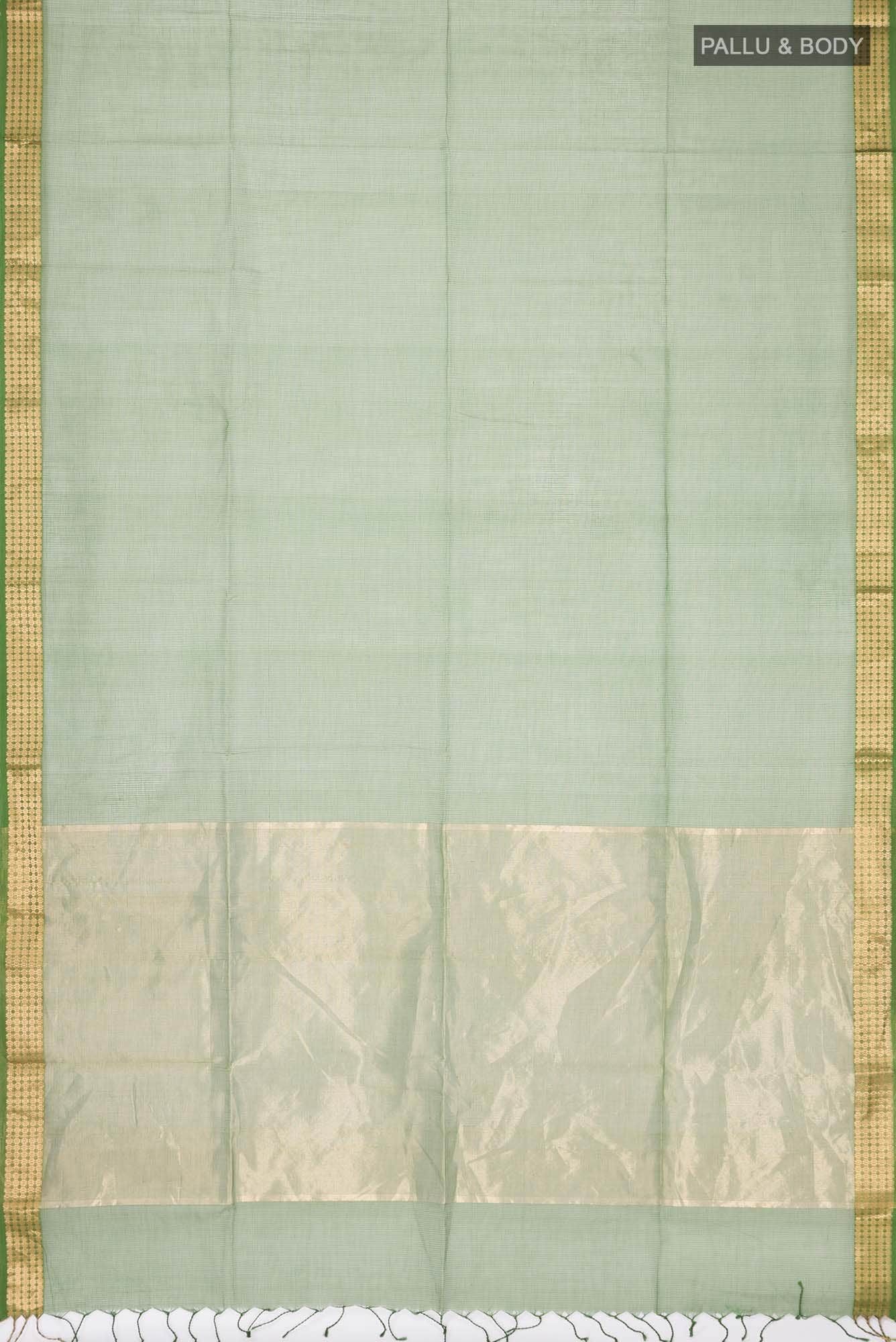Green Maheshwari Silk Cotton Saree