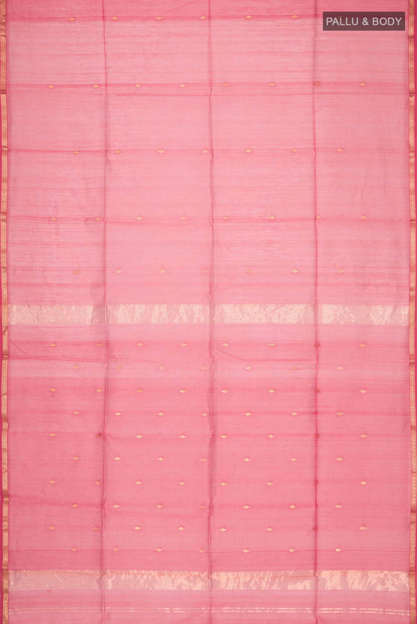 Red Maheshwari Silk Cotton Saree
