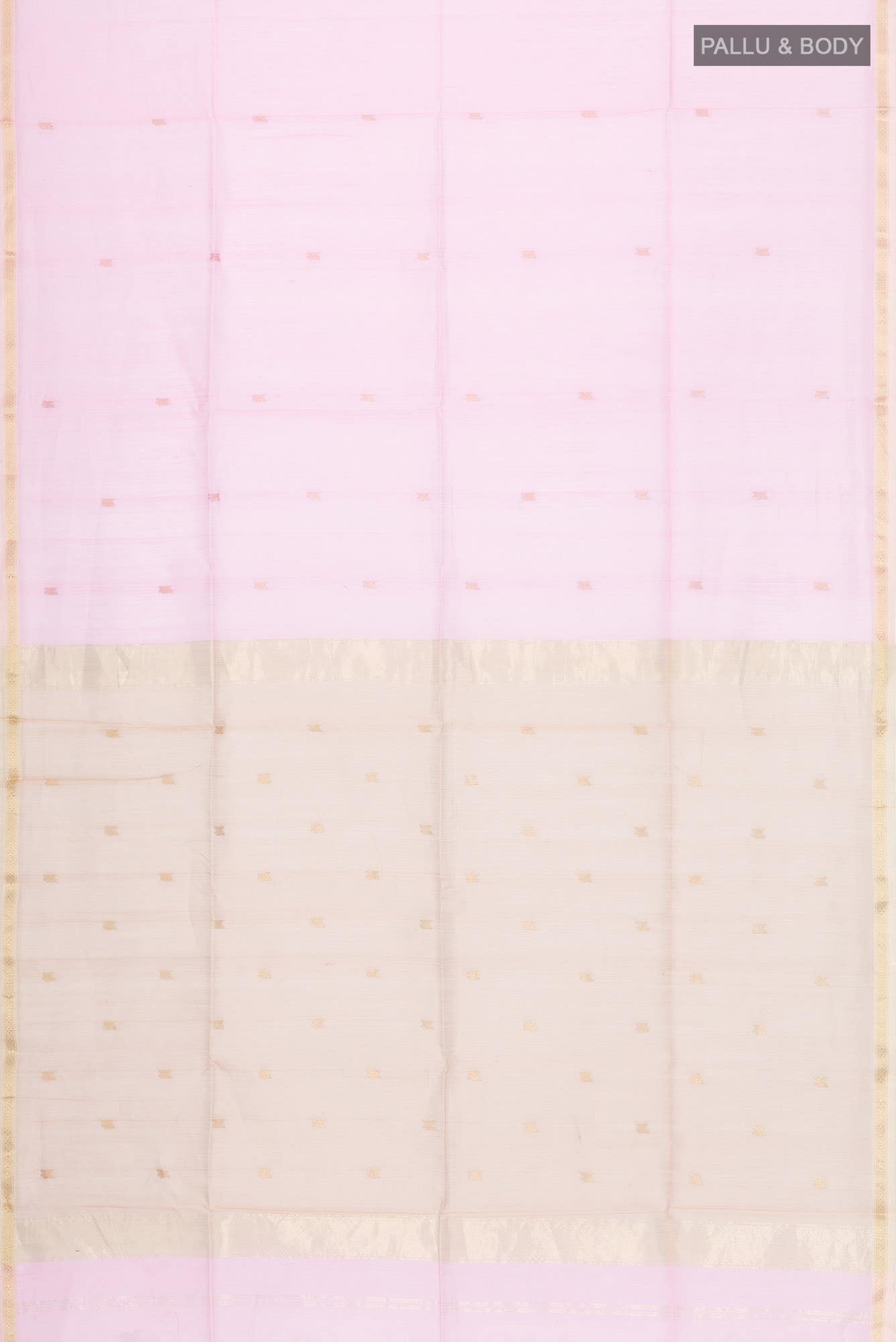Rose pink Maheshwari Silk Cotton Saree