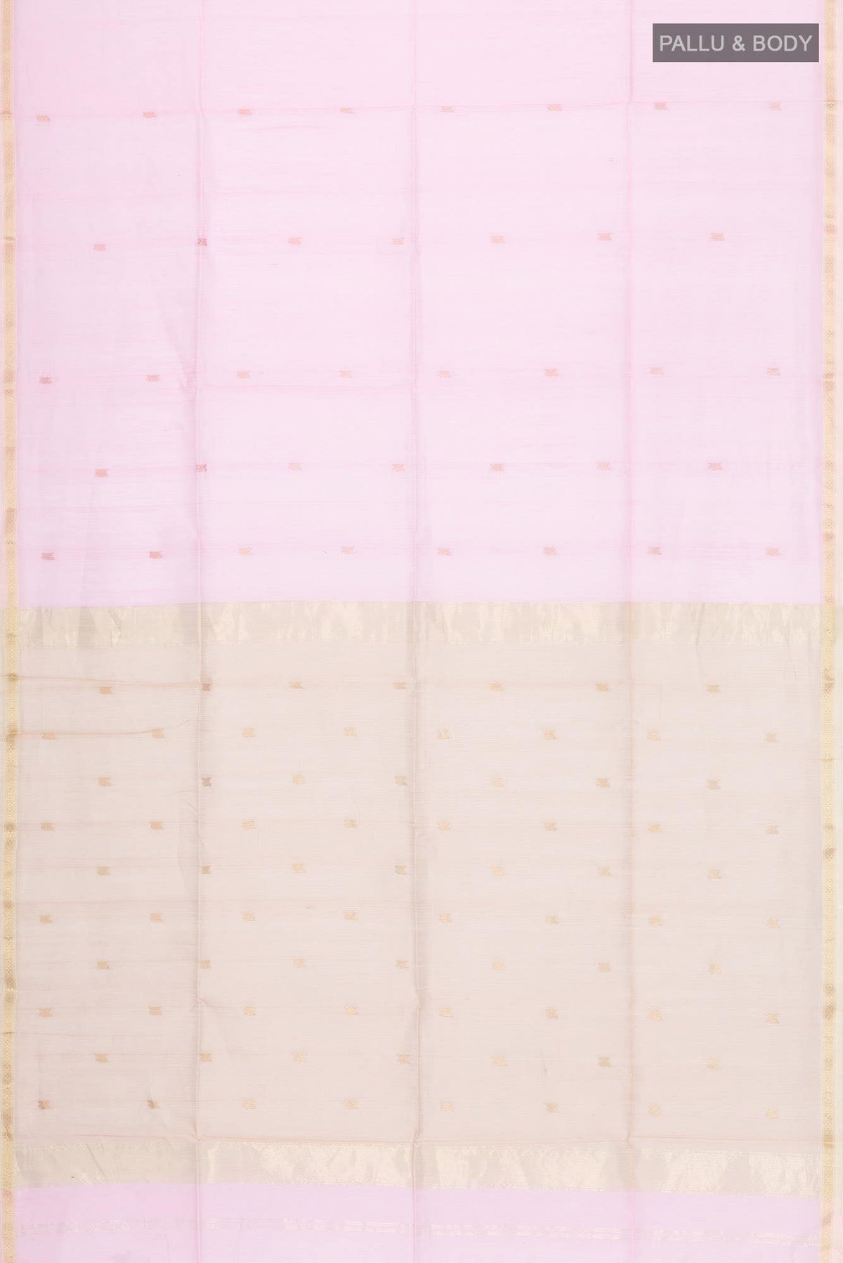 Rose pink Maheshwari Silk Cotton Saree