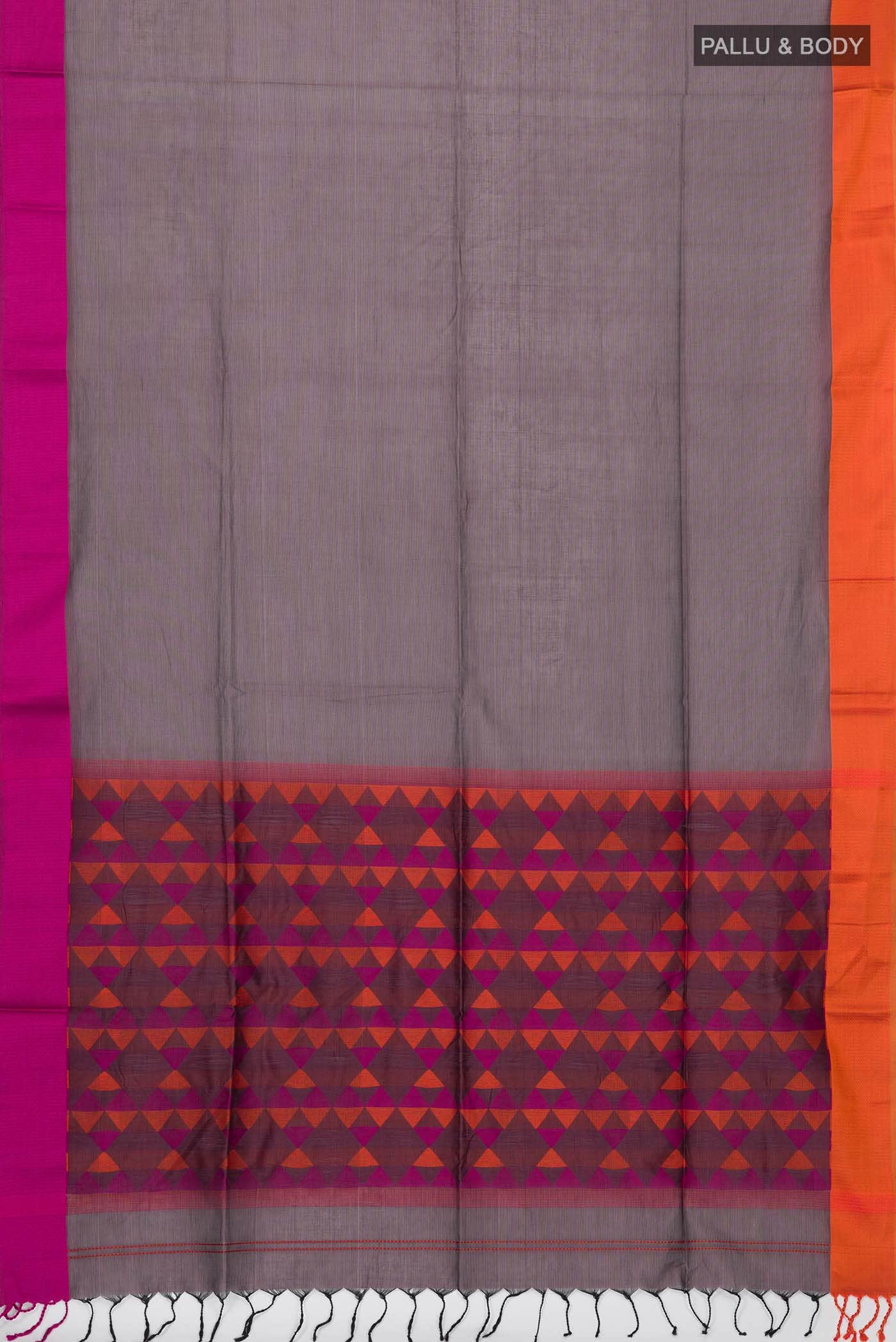 Purple Maheshwari Silk Cotton Saree