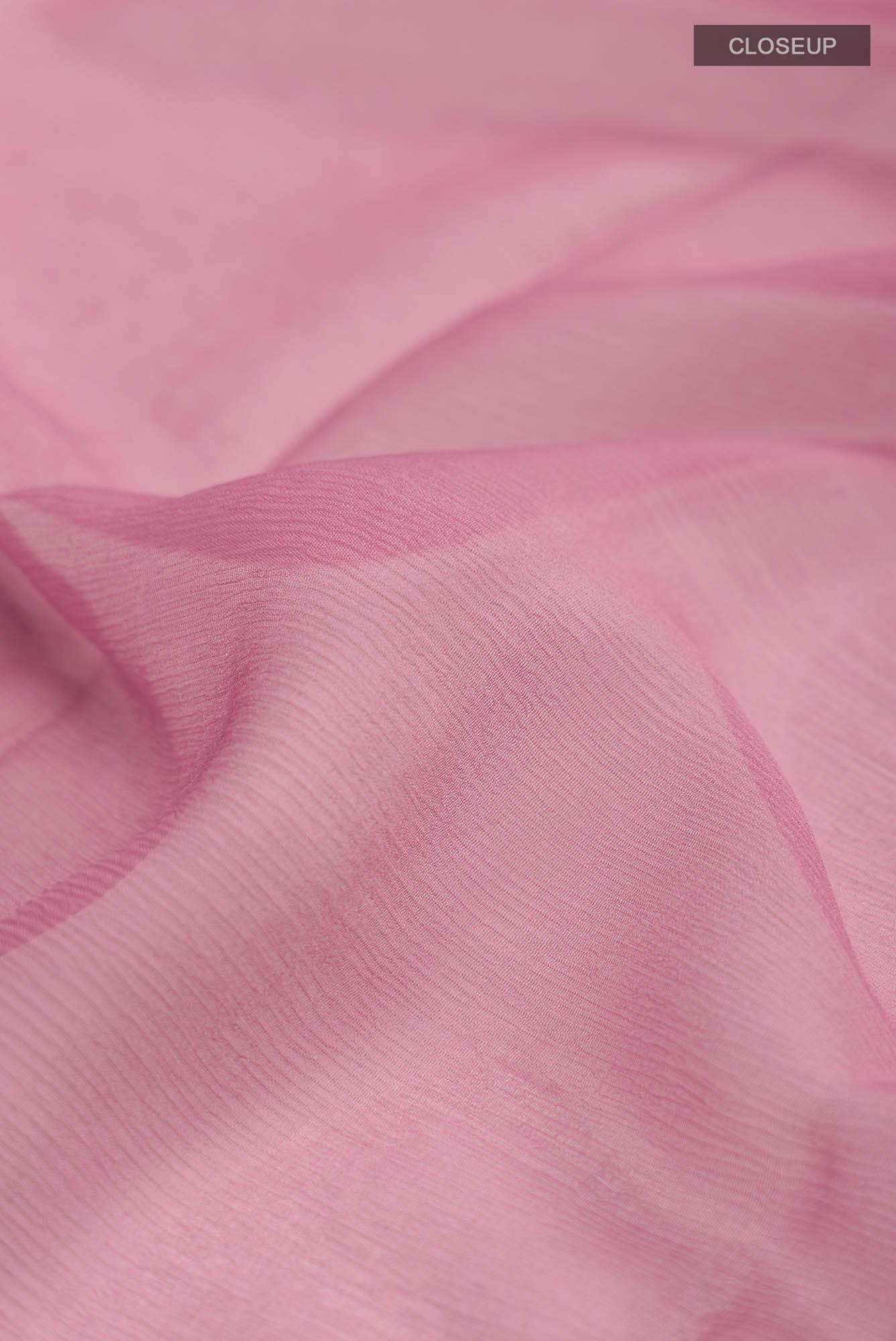 Pink Mysore Chiffon Saree