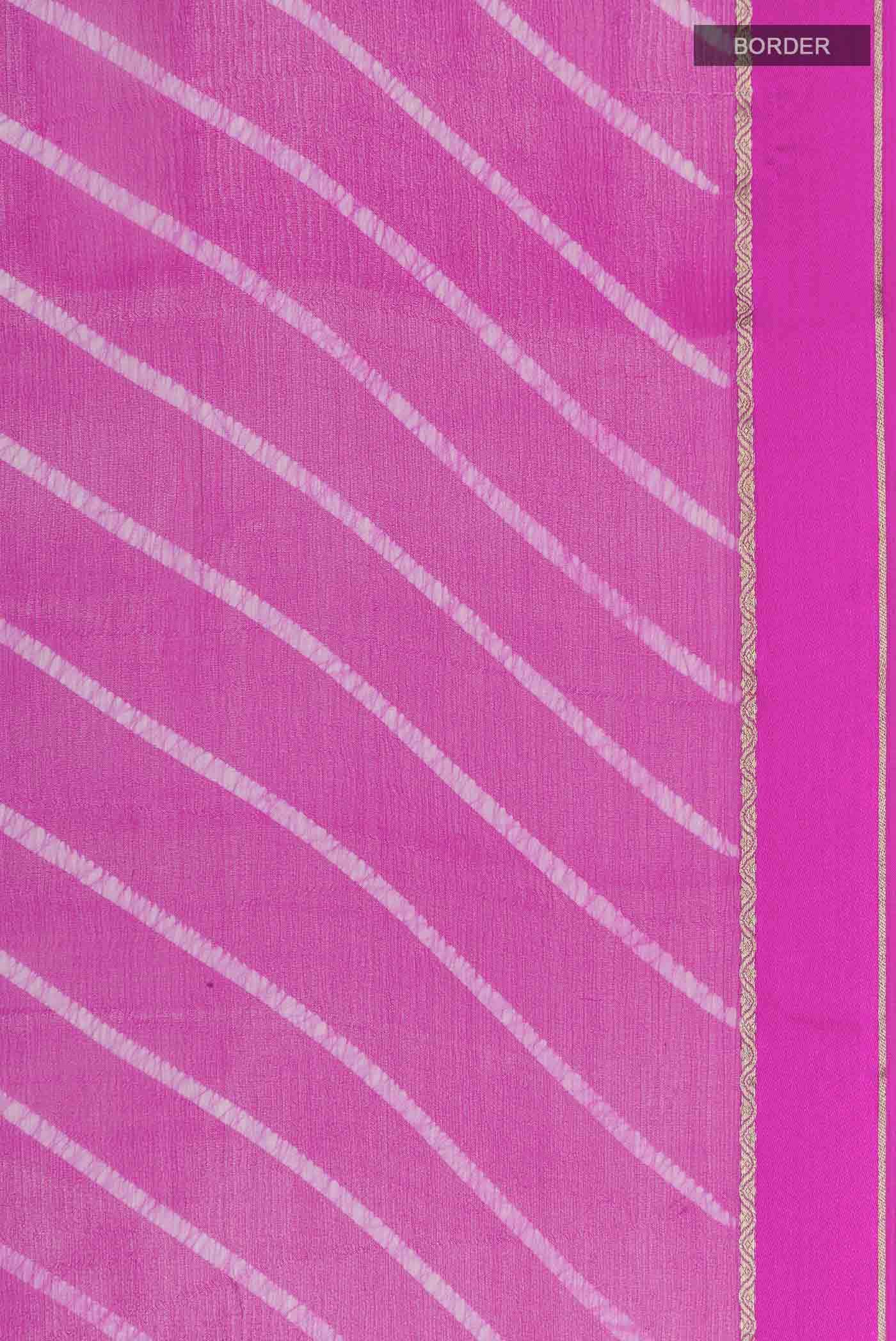 Pink Mysore Chiffon Saree