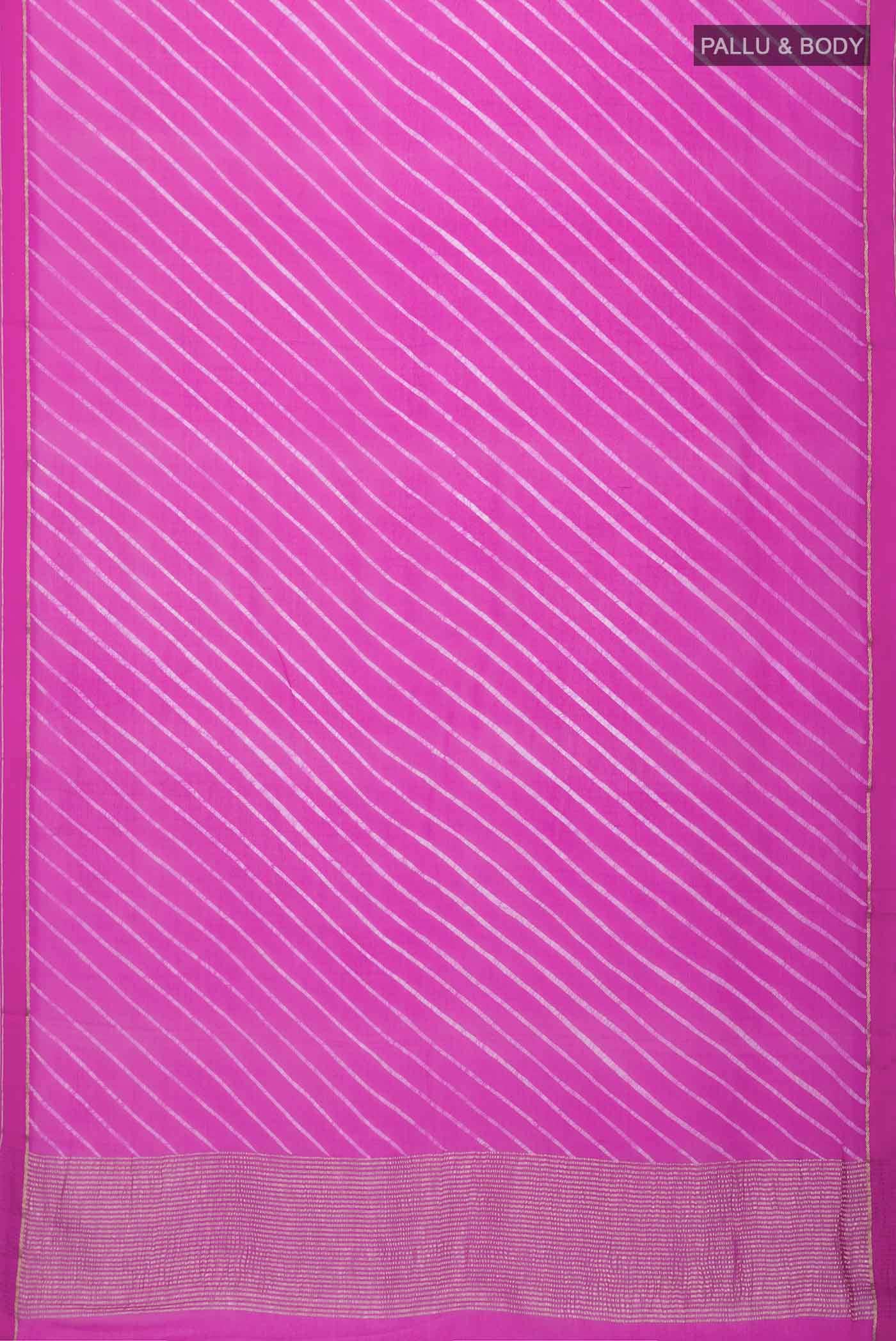 Pink Mysore Chiffon Saree