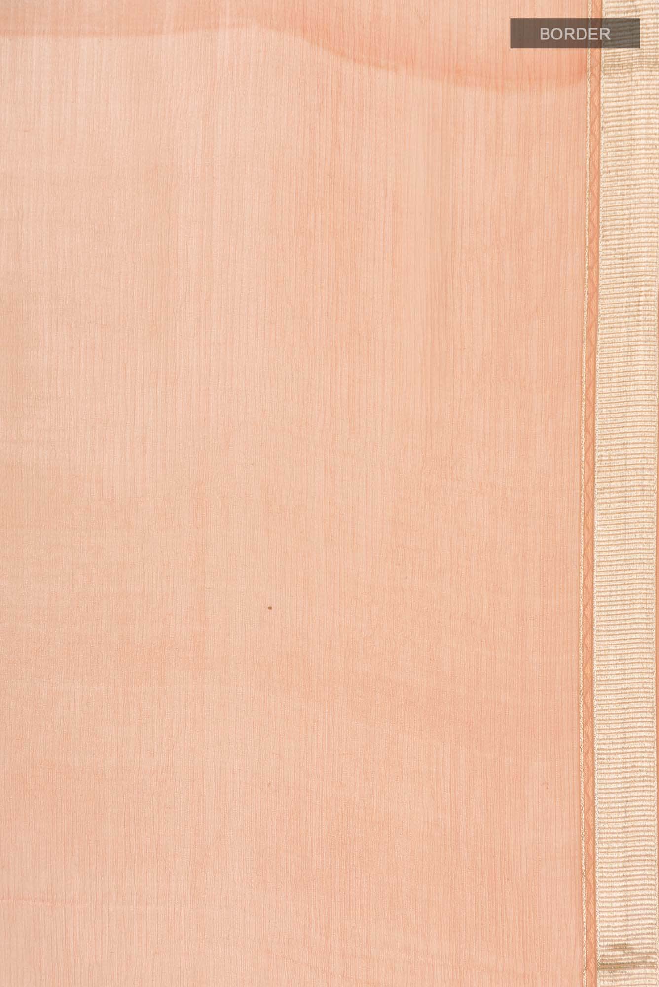 Orange Mysore Chiffon Saree