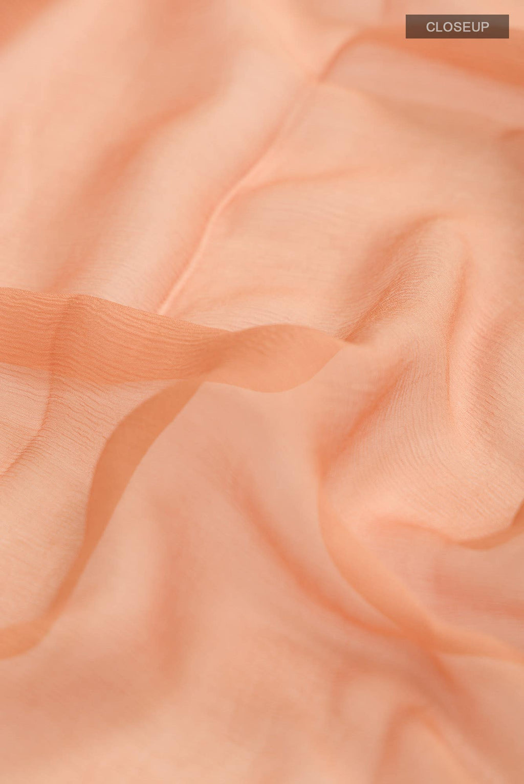 Orange Mysore Chiffon Saree