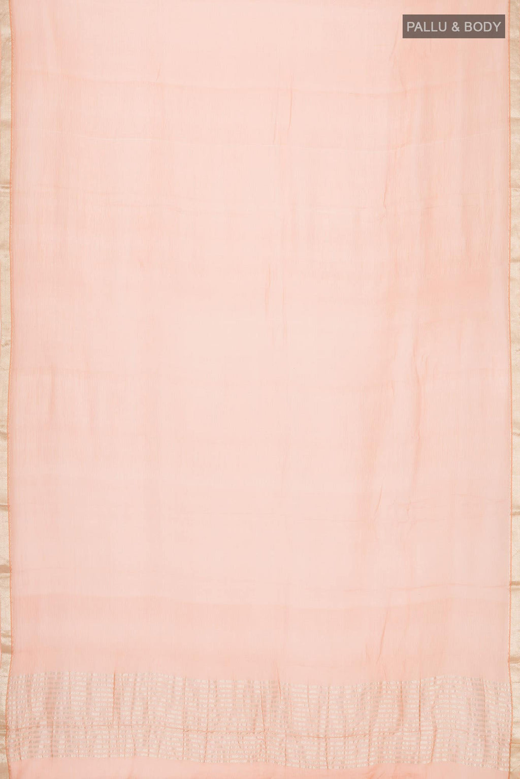 Orange Mysore Chiffon Saree