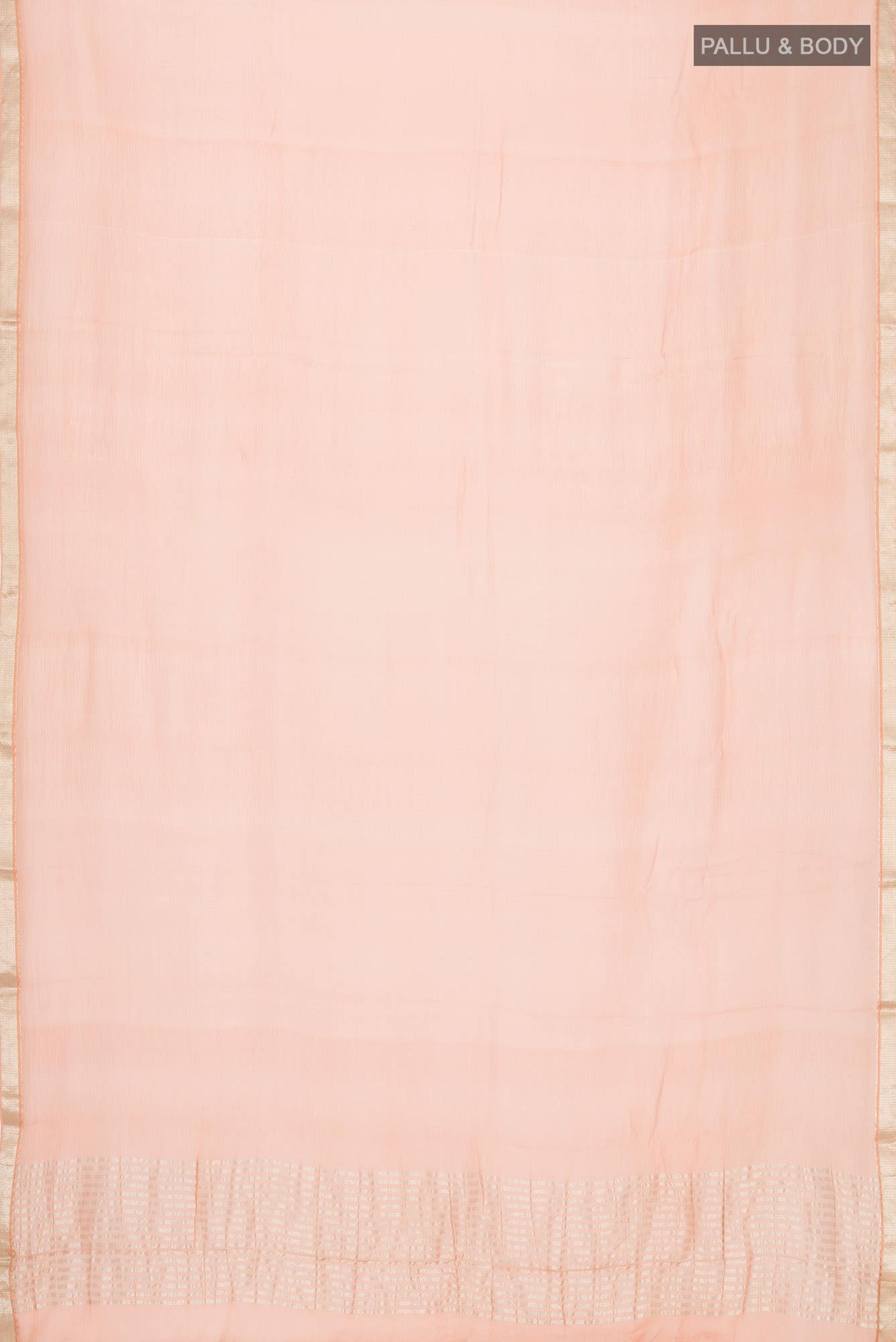 Orange Mysore Chiffon Saree