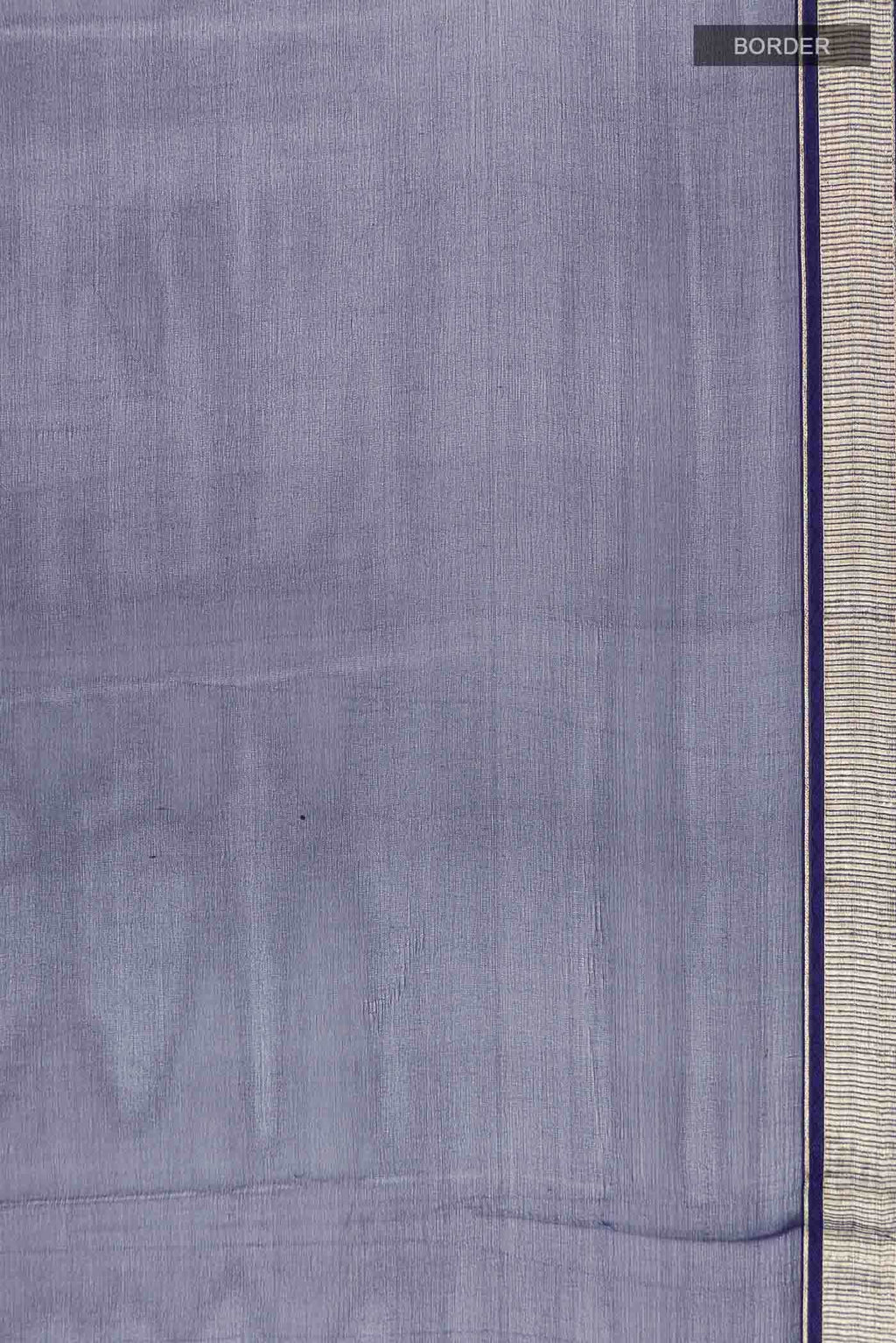 Navy Blue Mysore Chiffon Saree