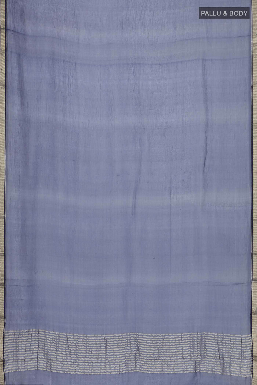 Navy Blue Mysore Chiffon Saree