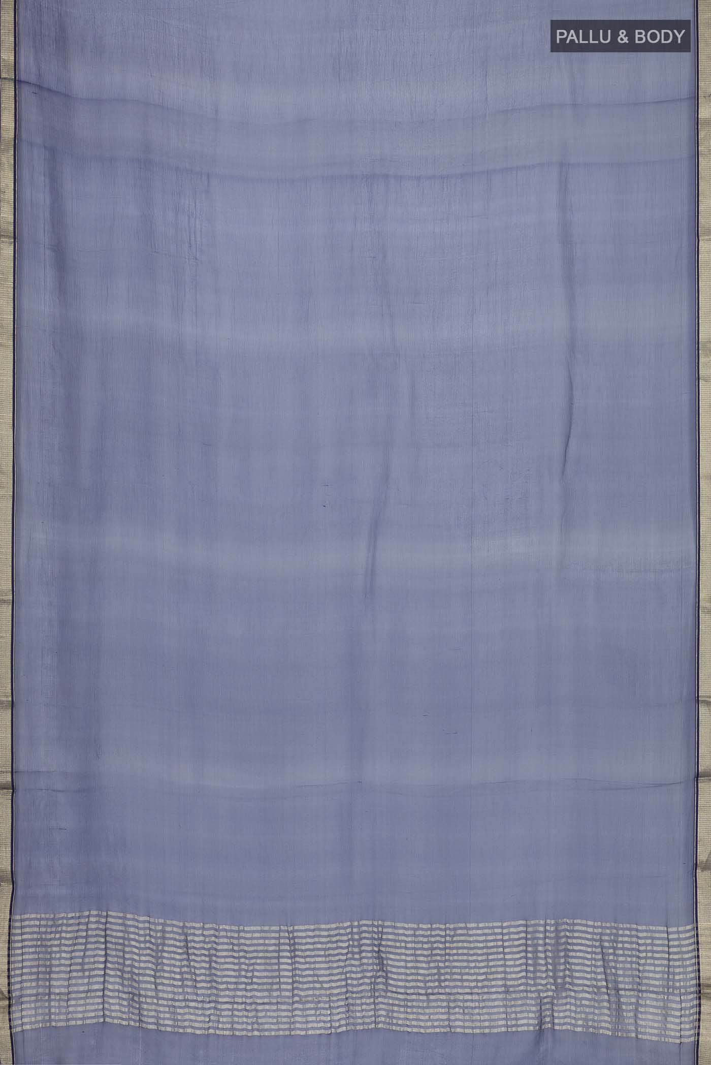 Navy Blue Mysore Chiffon Saree