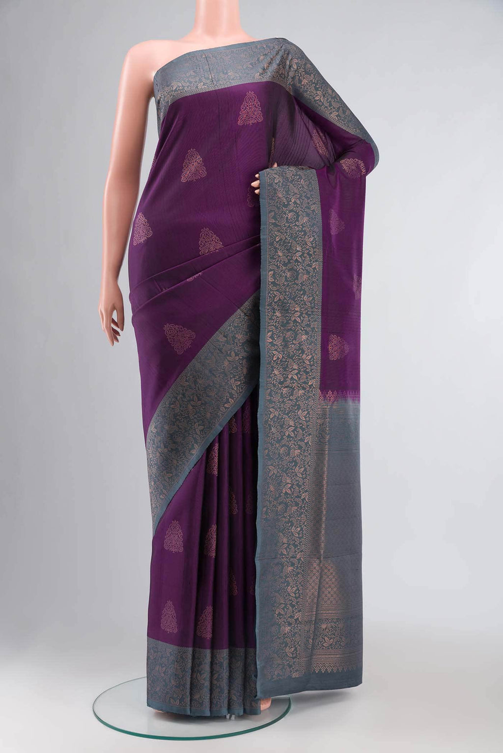 Violet Soft Silk Saree