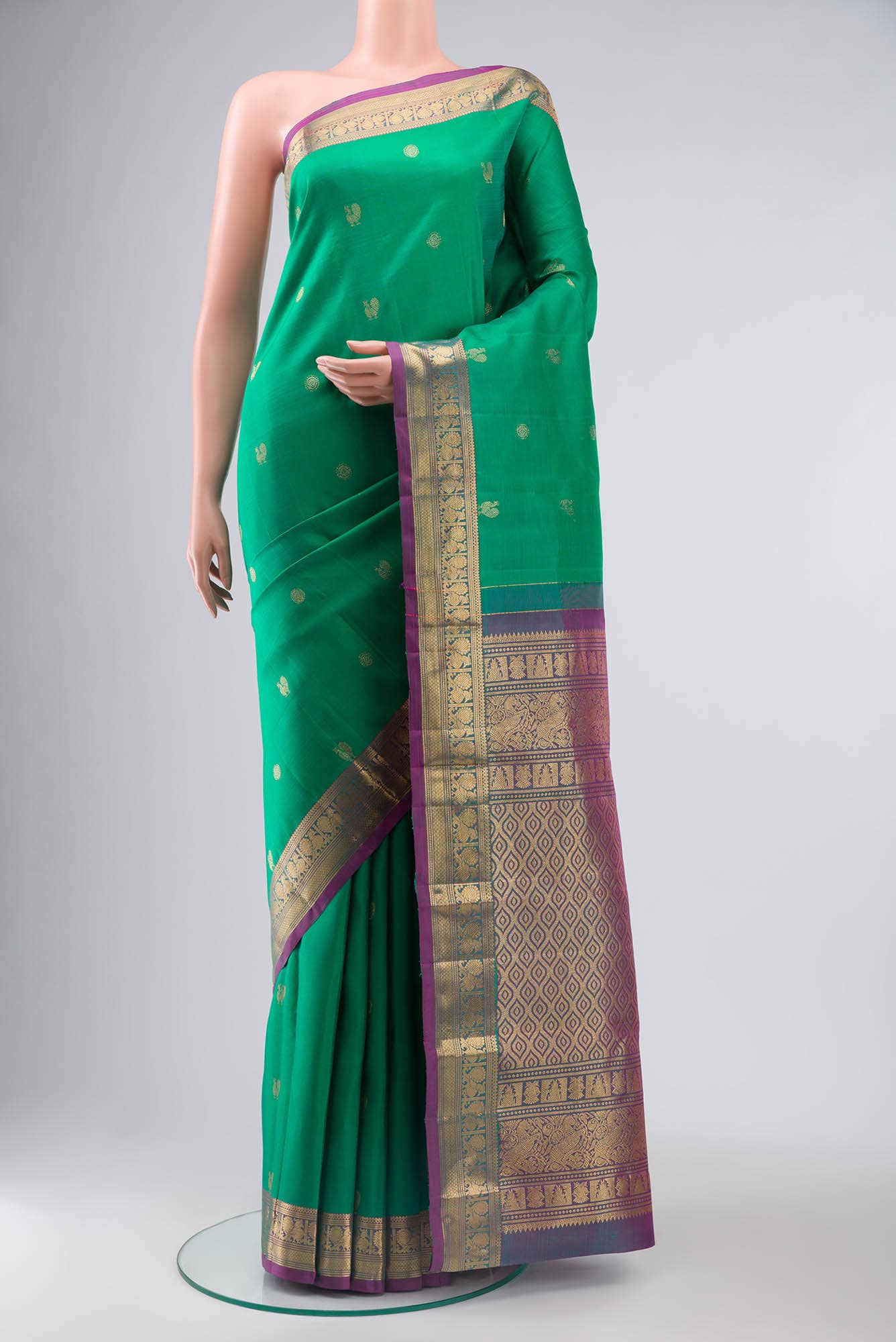 Green Kanchipuram Silk Saree