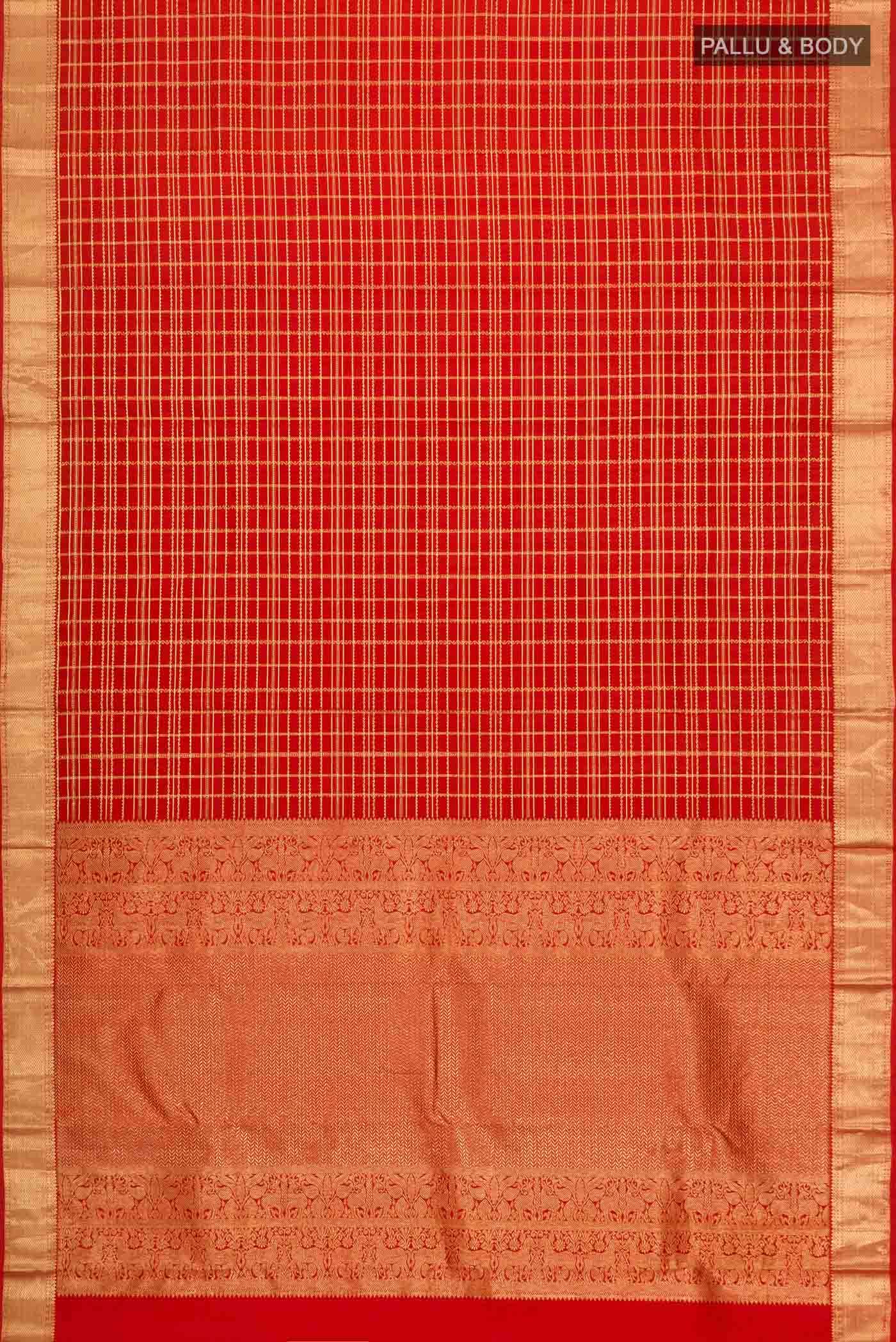 Red Kanchipuram Silk Saree
