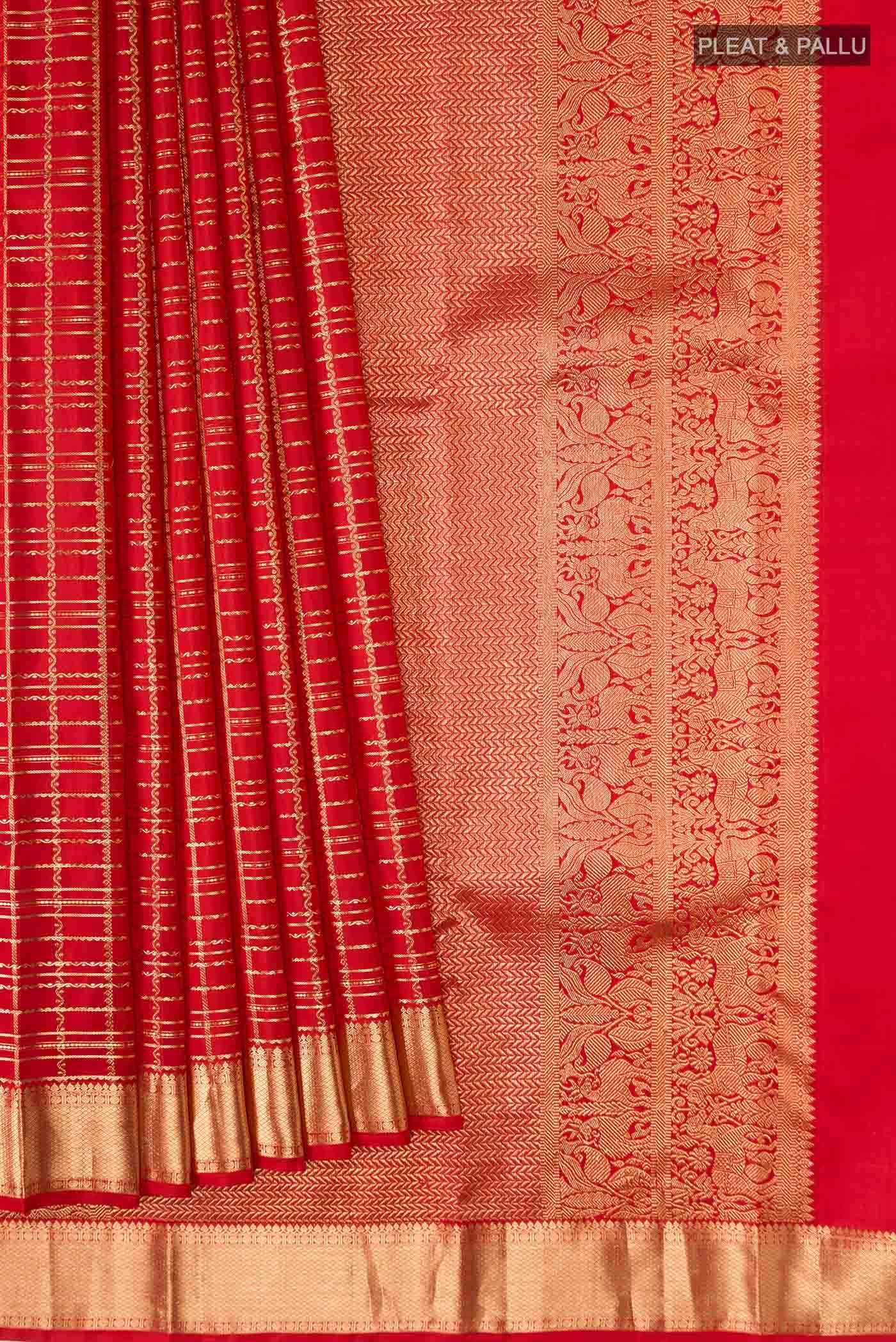 Red Kanchipuram Silk Saree