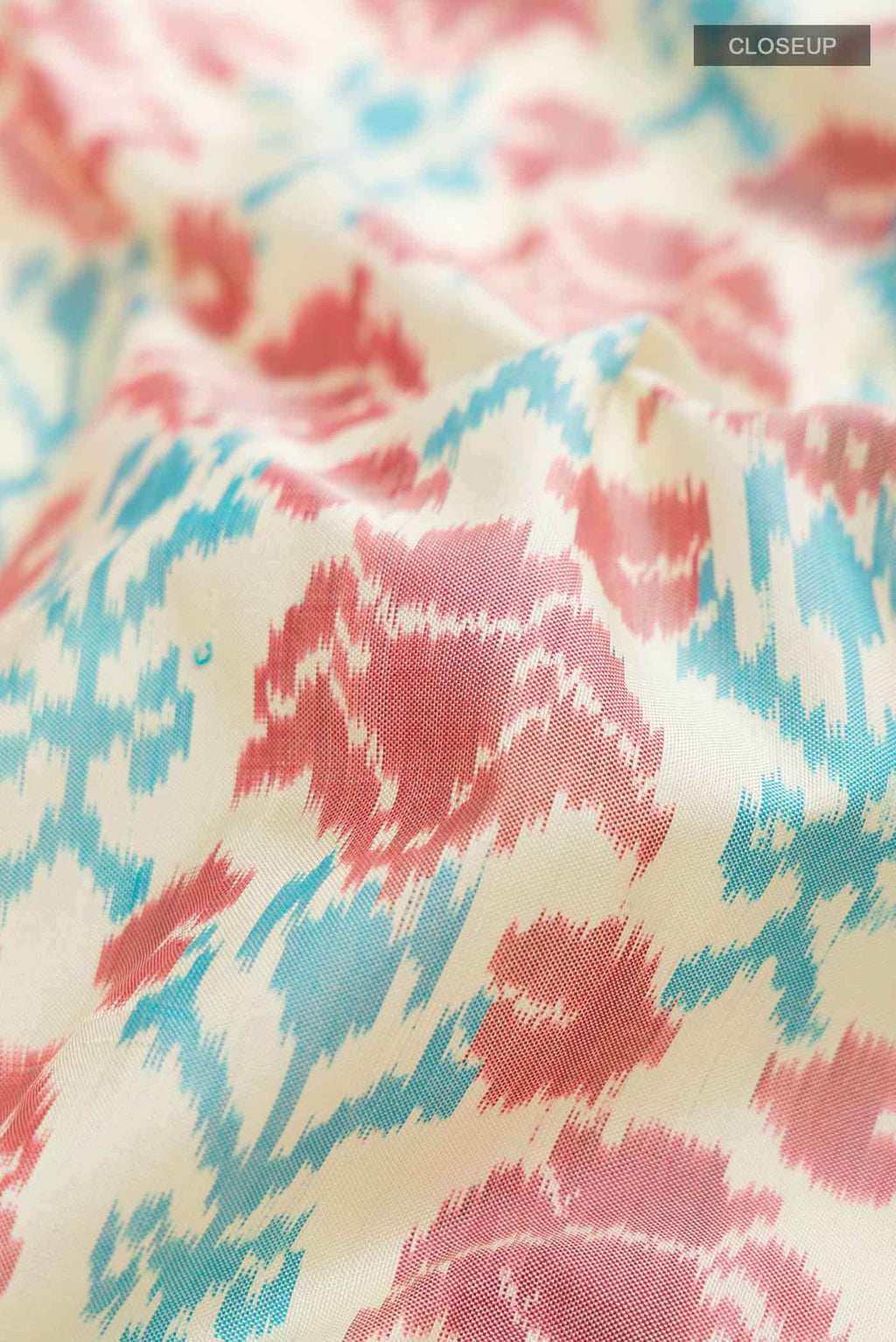 Cream Pochampally Silk Saree
