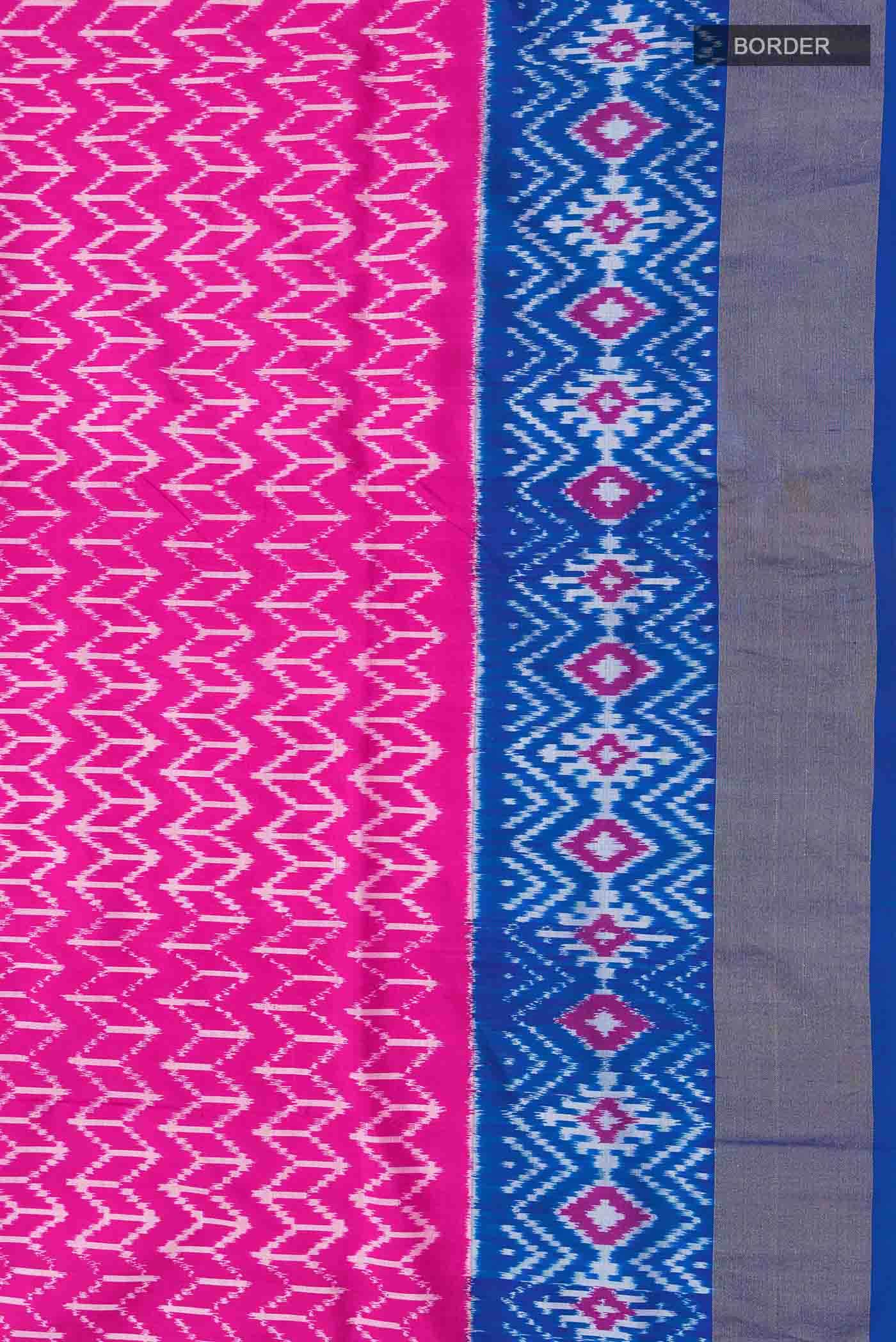 Pink Pochampally Silk Saree