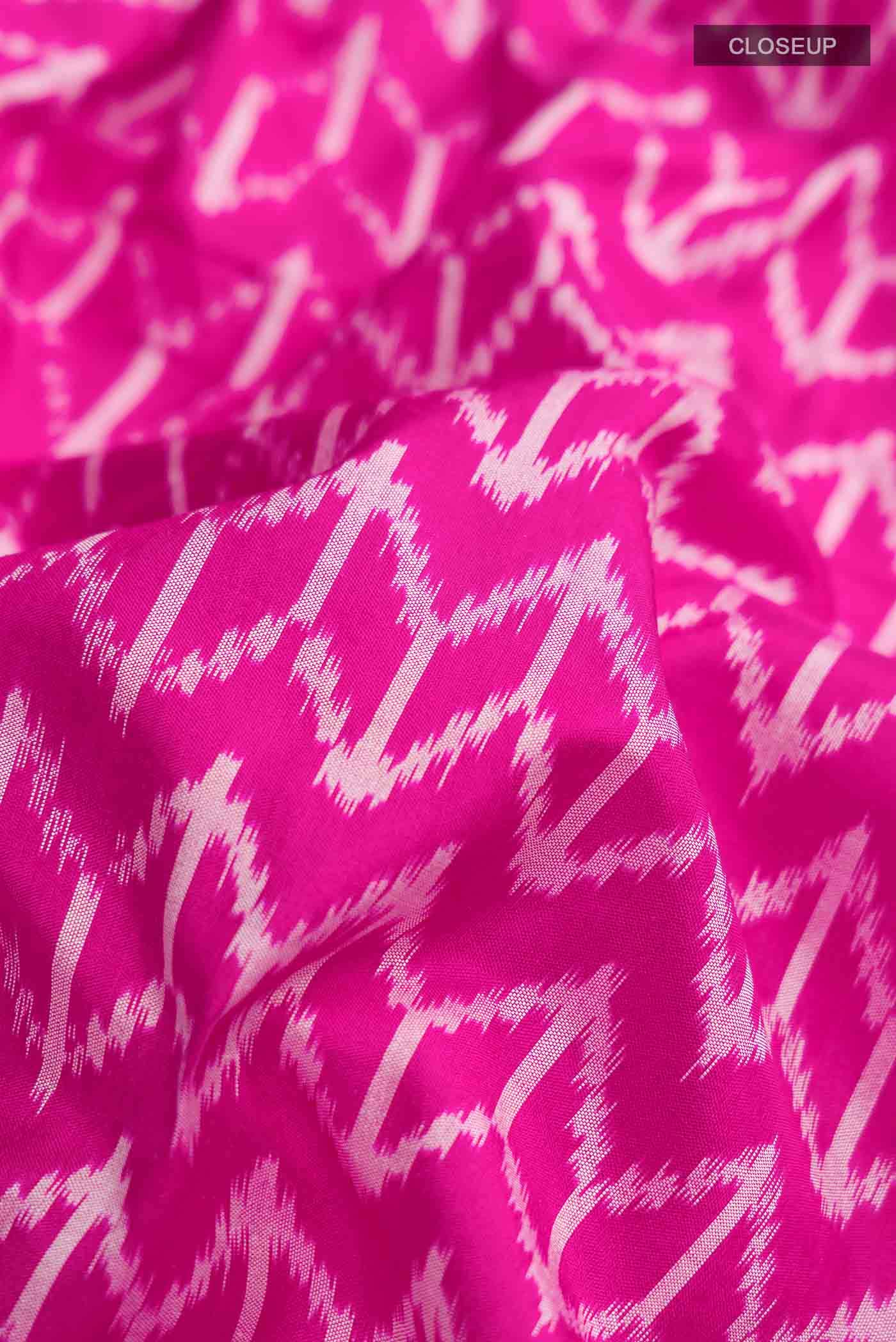 Pink Pochampally Silk Saree
