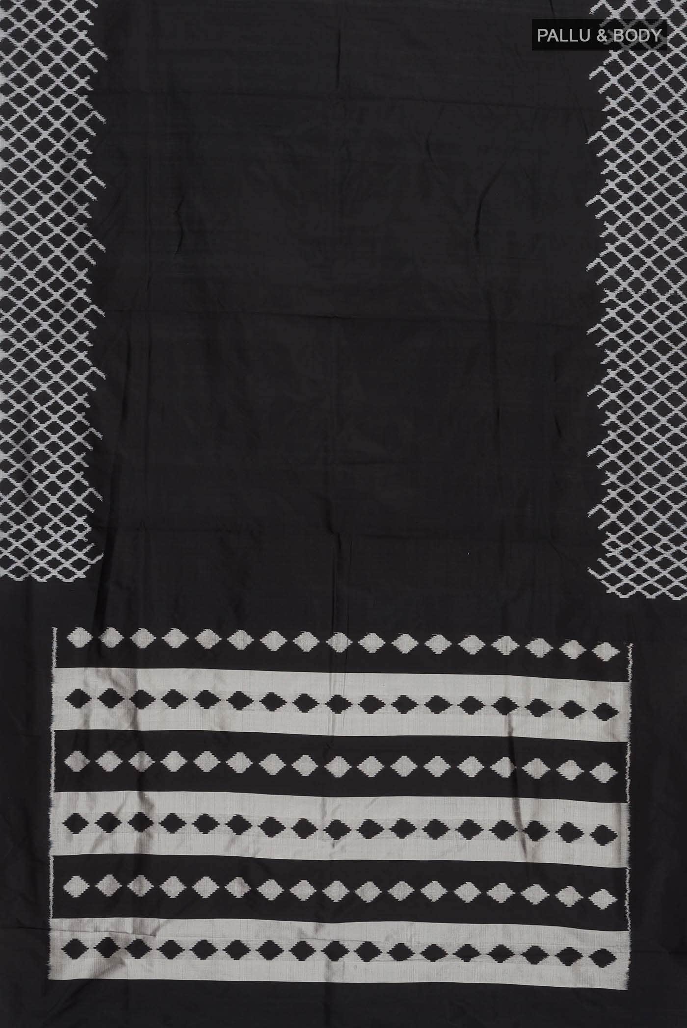 Black Pochampally Silk Saree