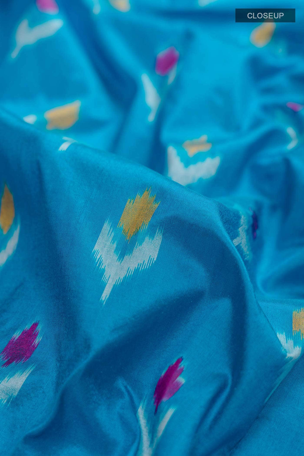 Blue Pochampally Silk Saree