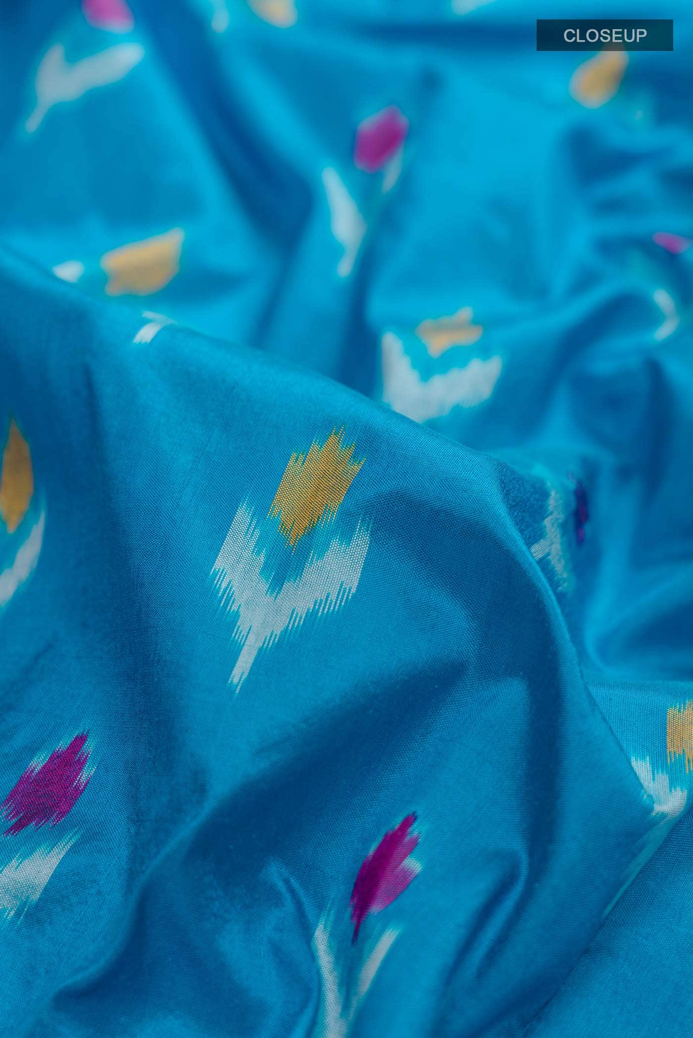 Blue Pochampally Silk Saree