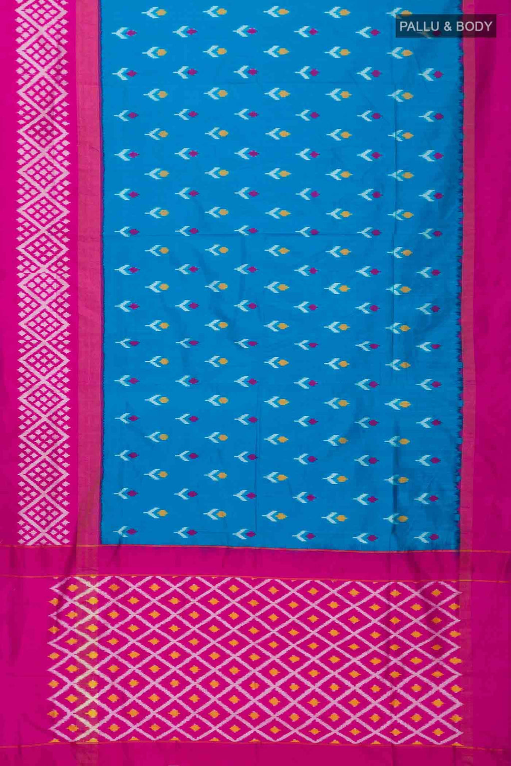 Blue Pochampally Silk Saree