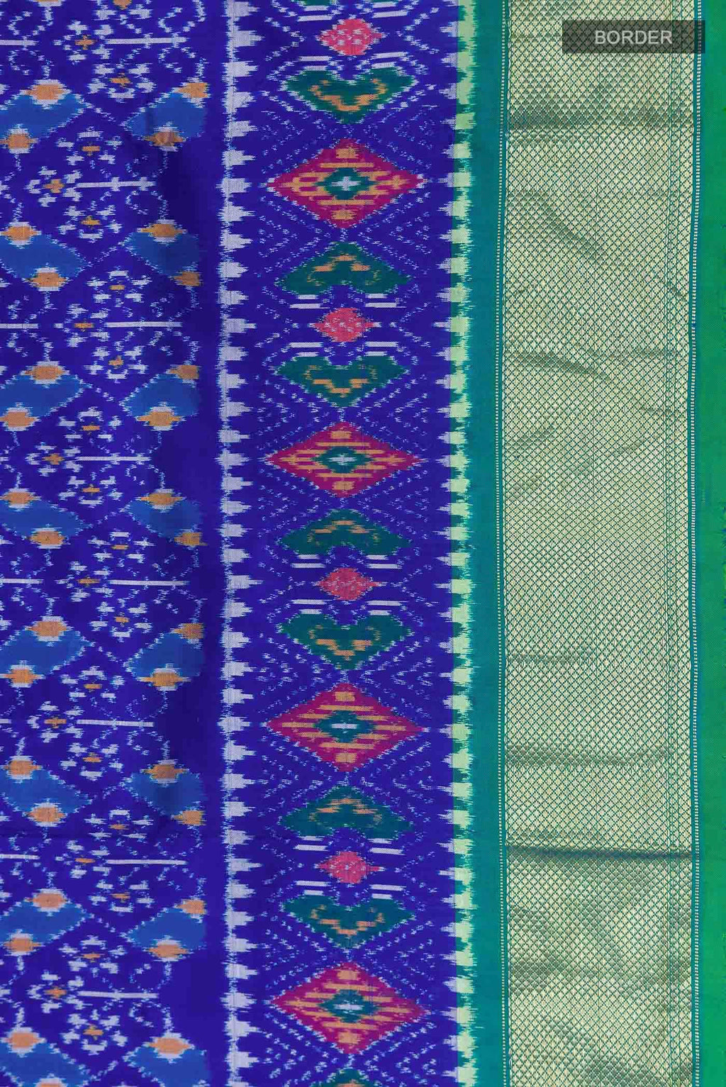 Blue Pochampally Silk Saree