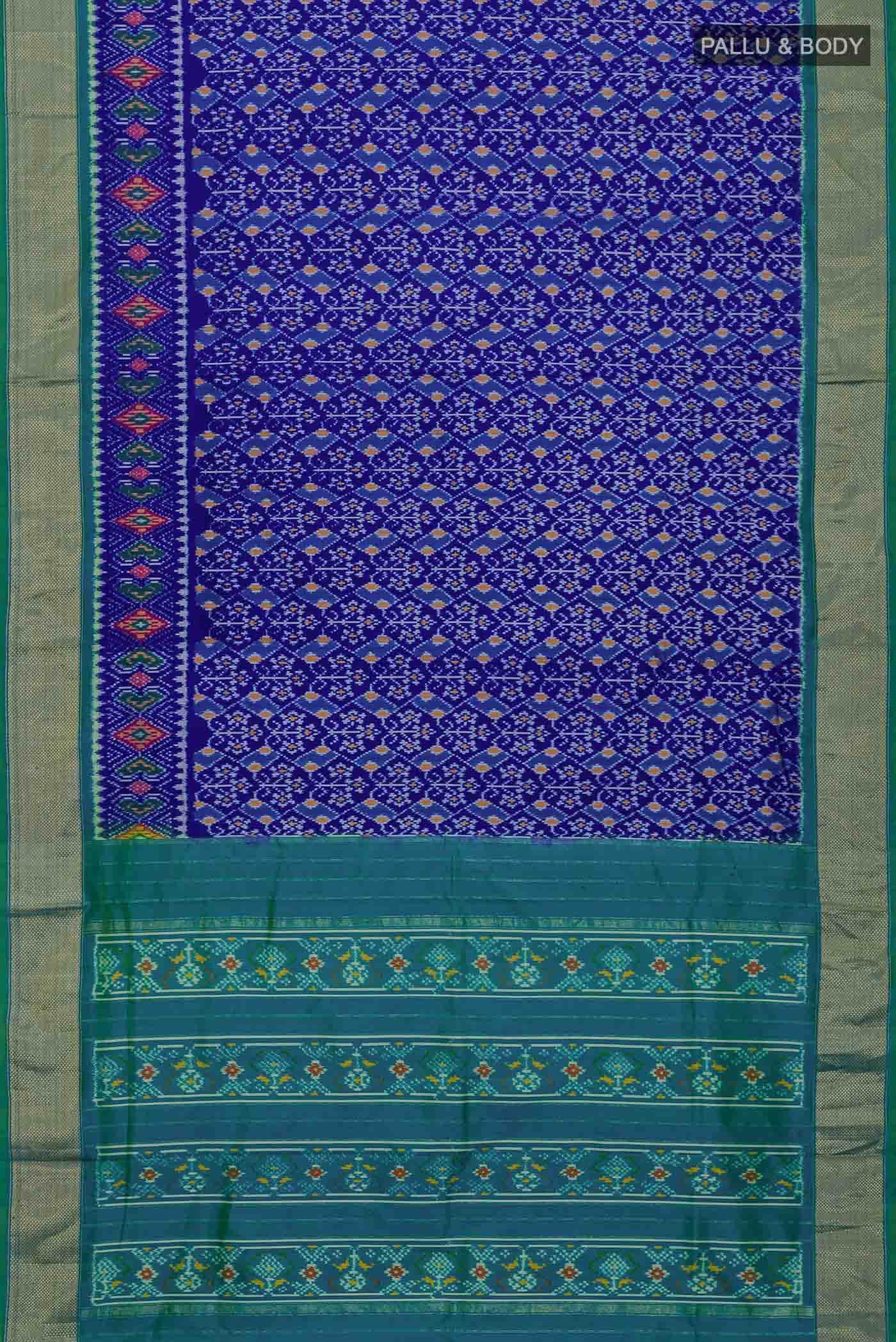 Blue Pochampally Silk Saree