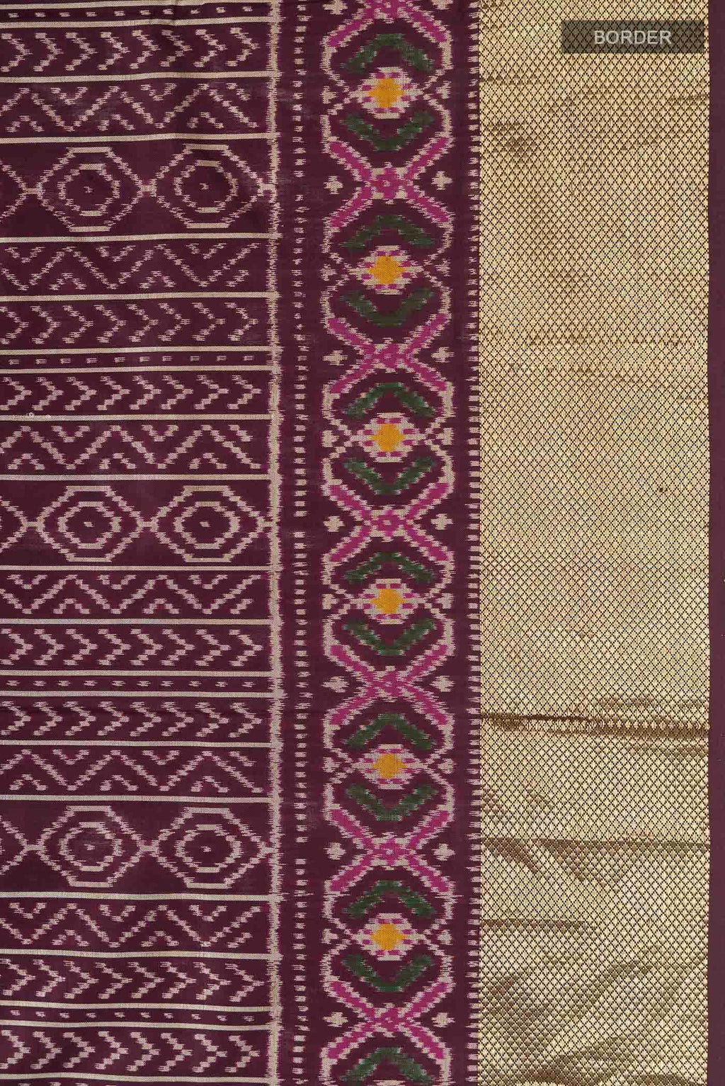 Brown Pochampally Silk Saree