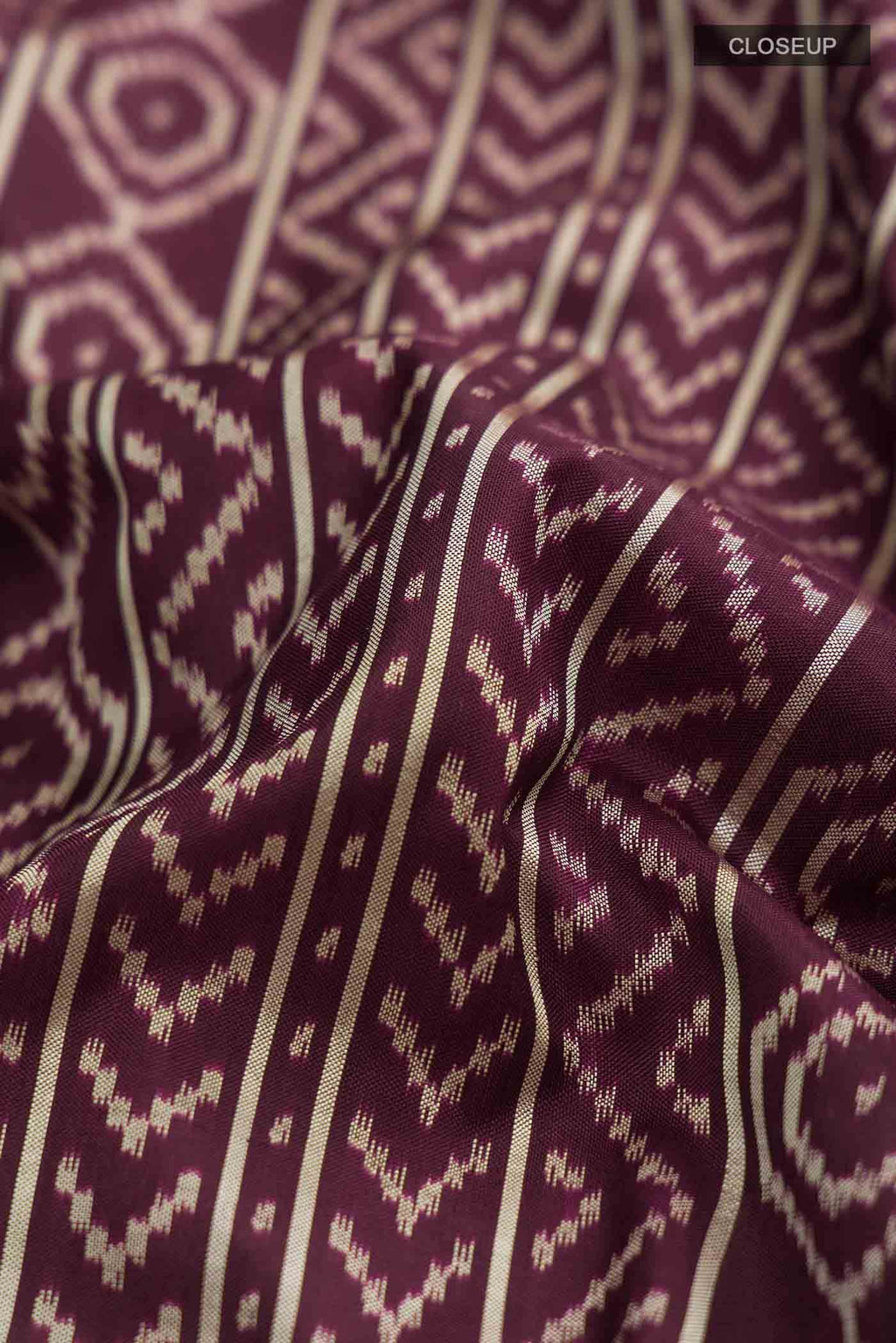 Brown Pochampally Silk Saree