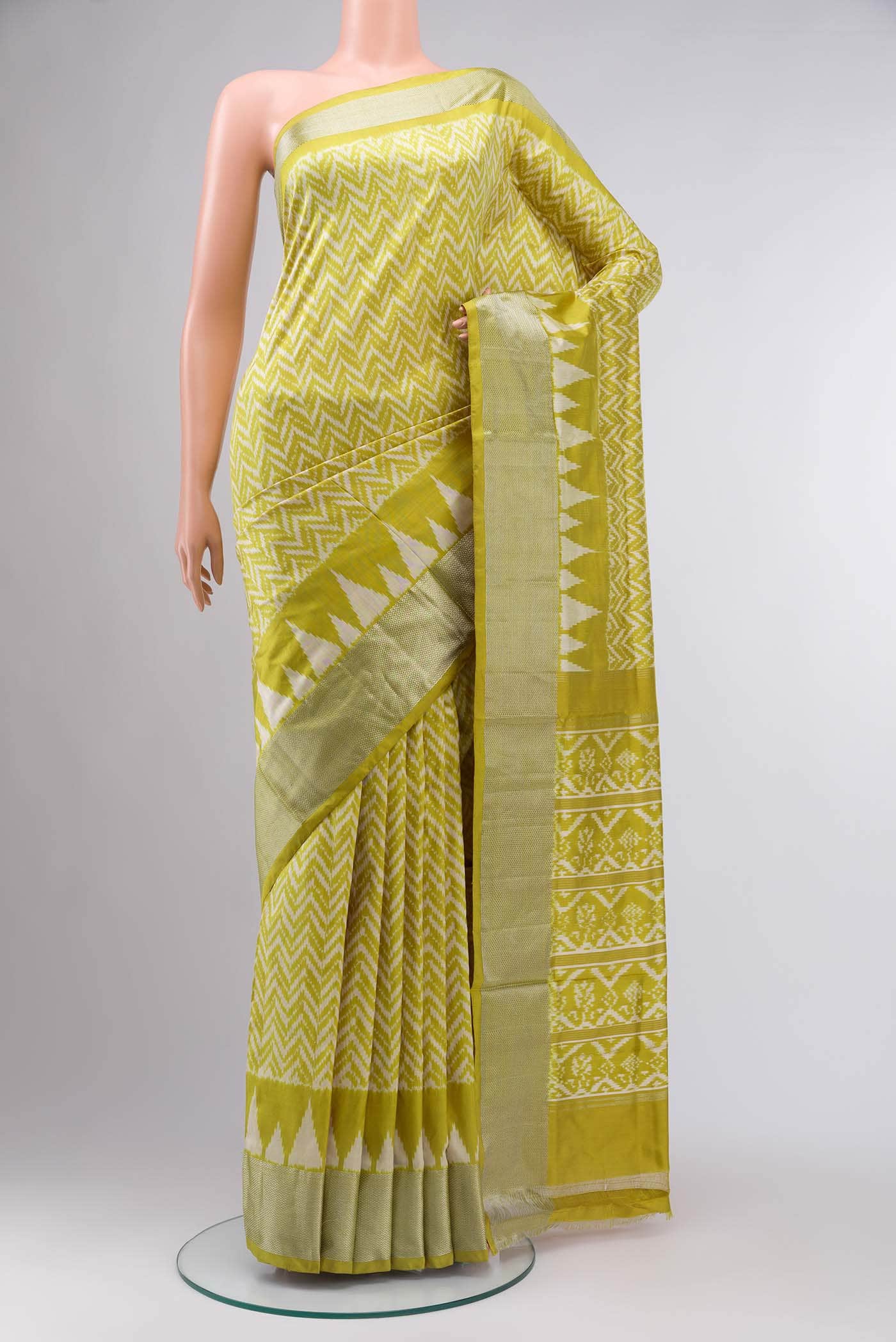 Green Pochampally Silk Saree