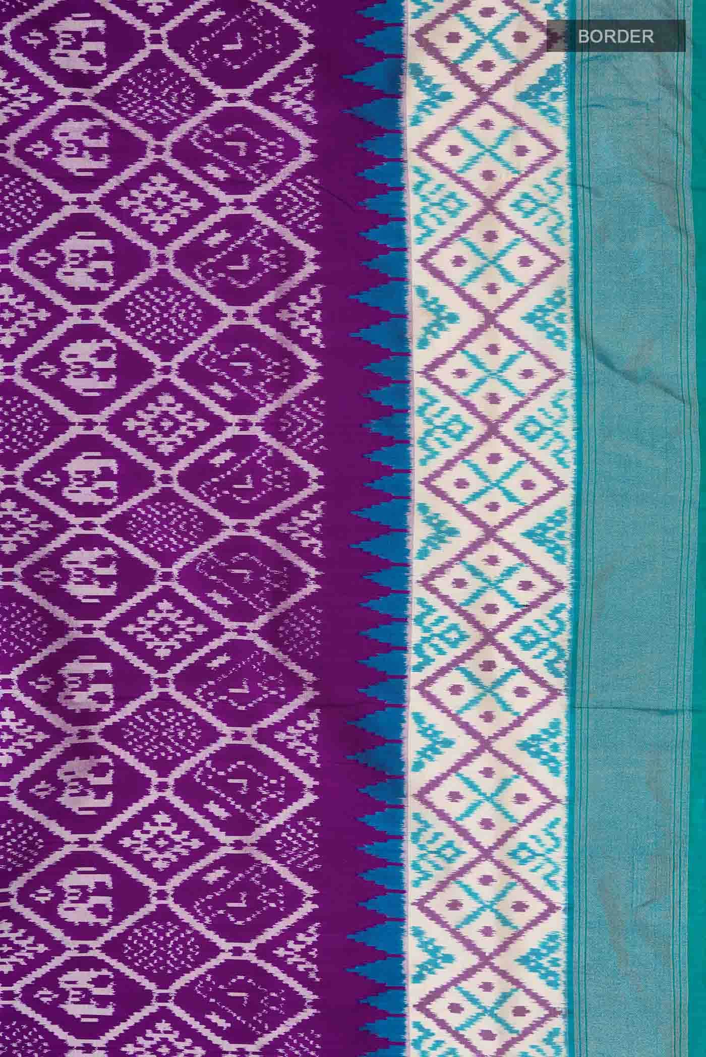 Purple Pochampally Silk Saree