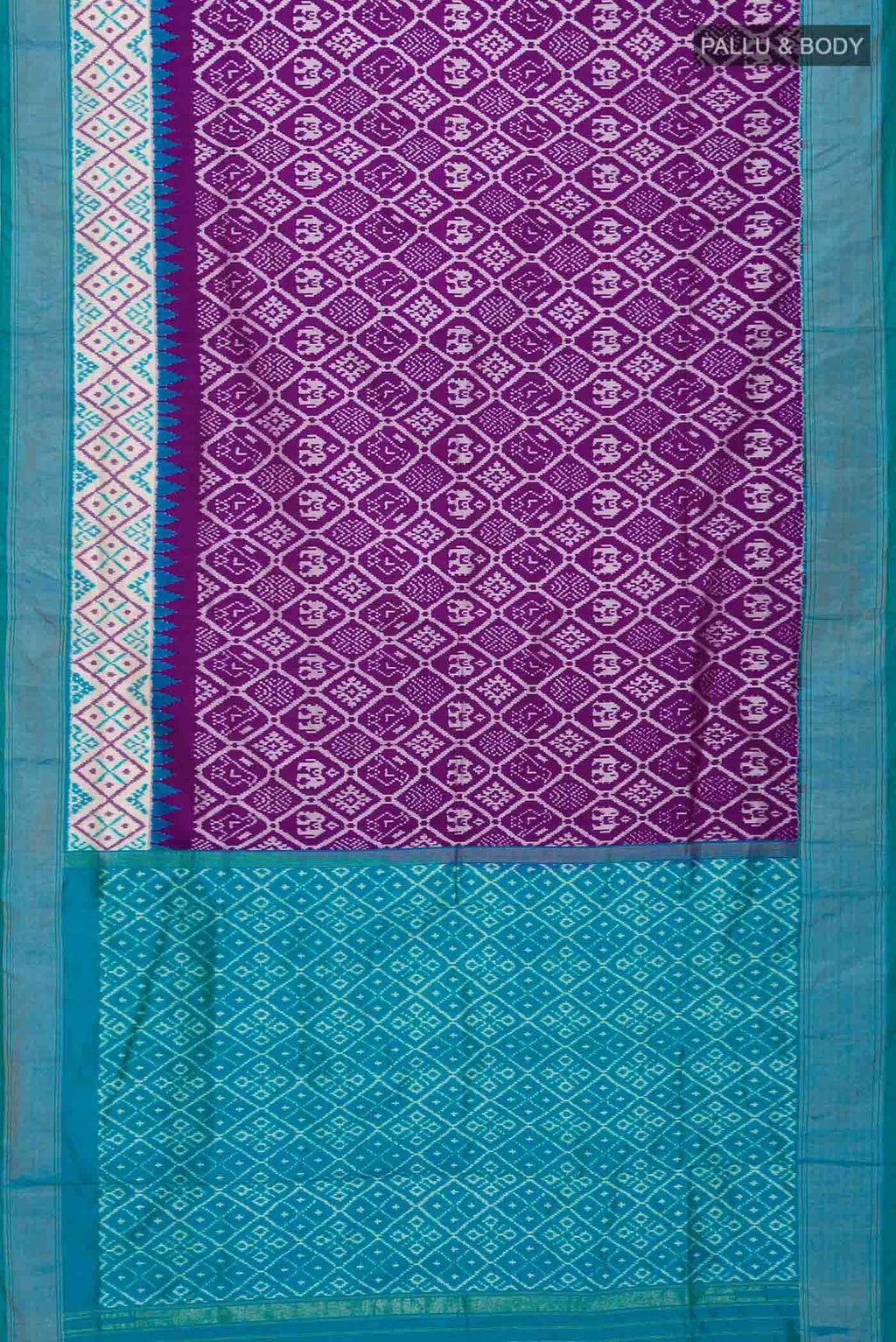 Purple Pochampally Silk Saree