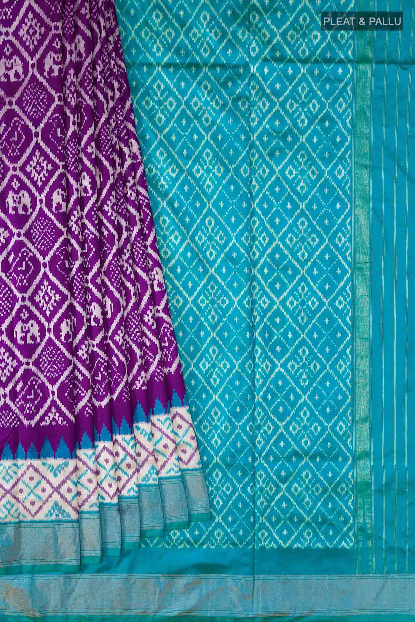 Purple Pochampally Silk Saree