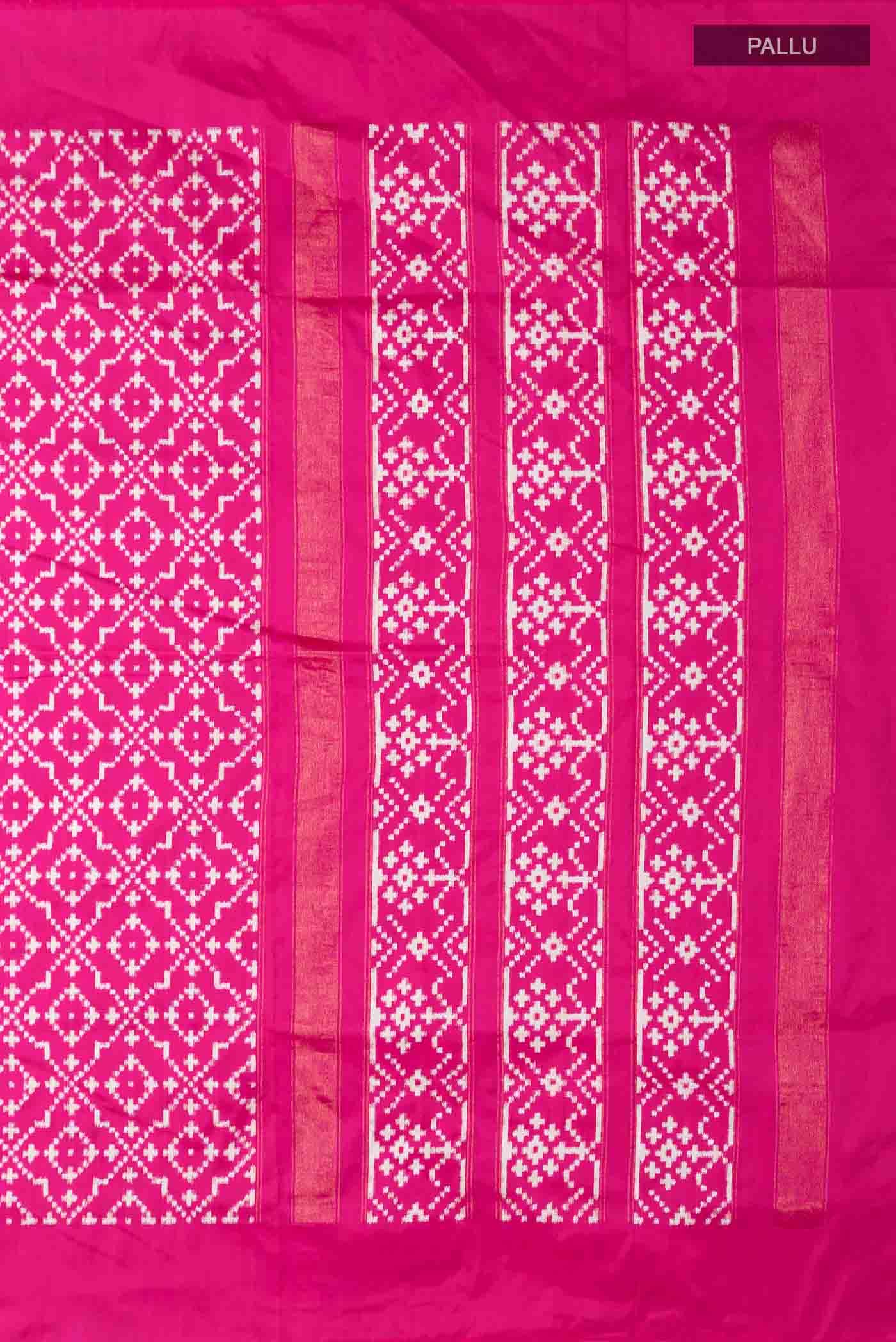 Pink Pochampally Silk Saree