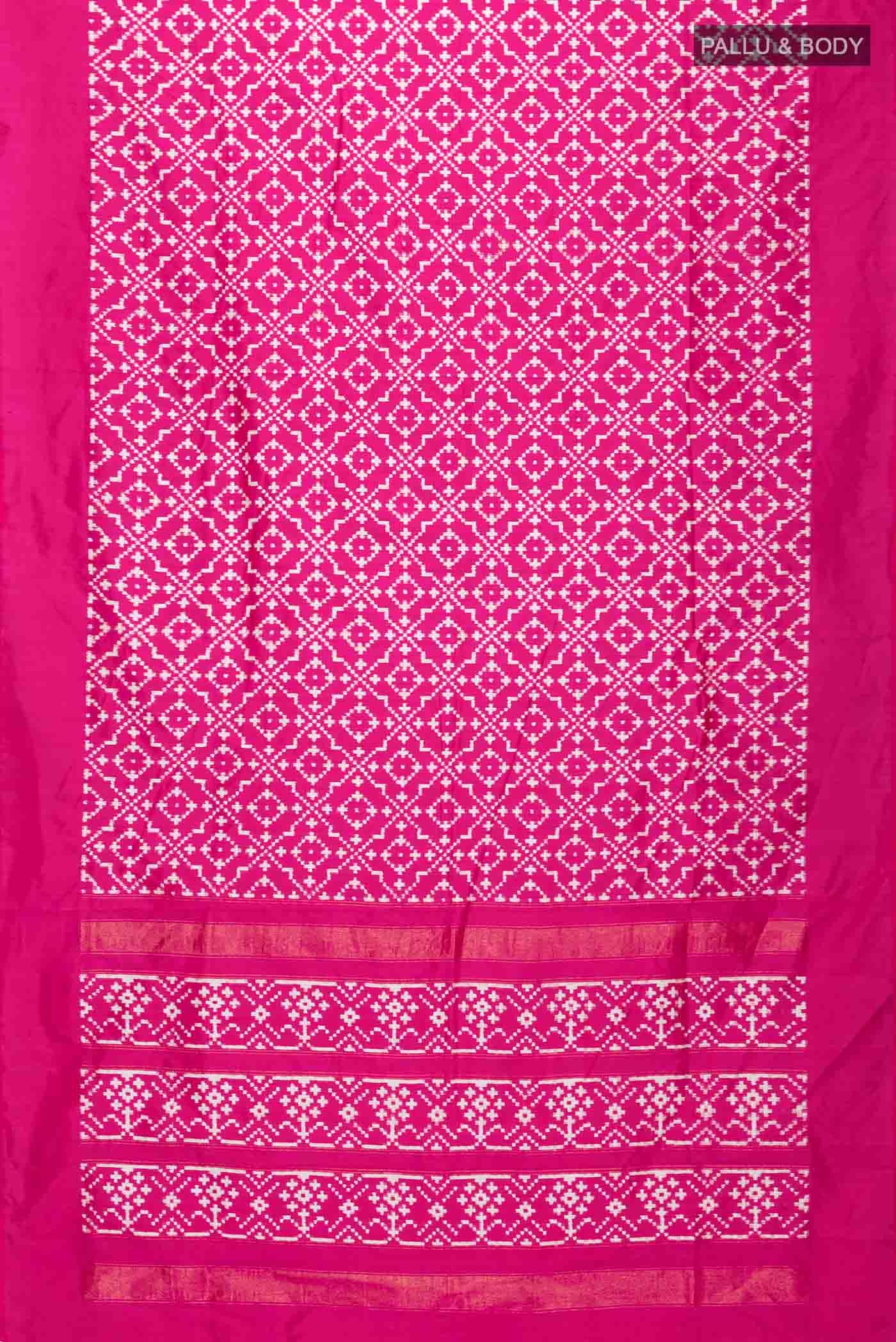 Pink Pochampally Silk Saree