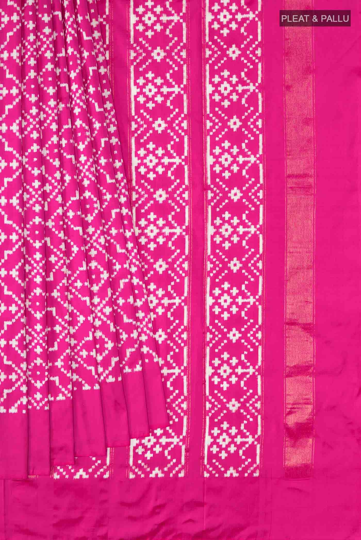 Pink Pochampally Silk Saree